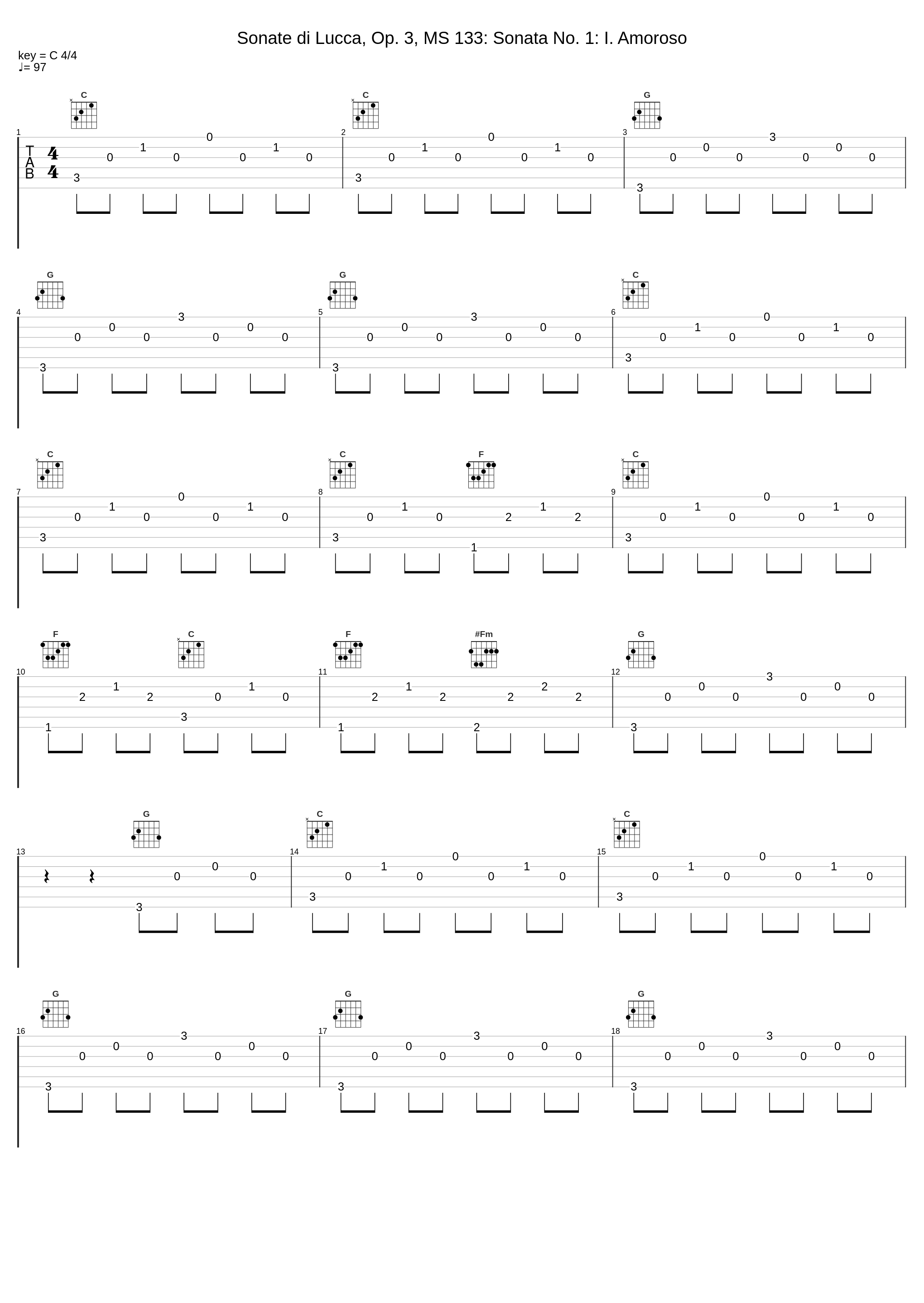 Sonate di Lucca, Op. 3, MS 133: Sonata No. 1: I. Amoroso_Luigi Alberto Bianchi_1