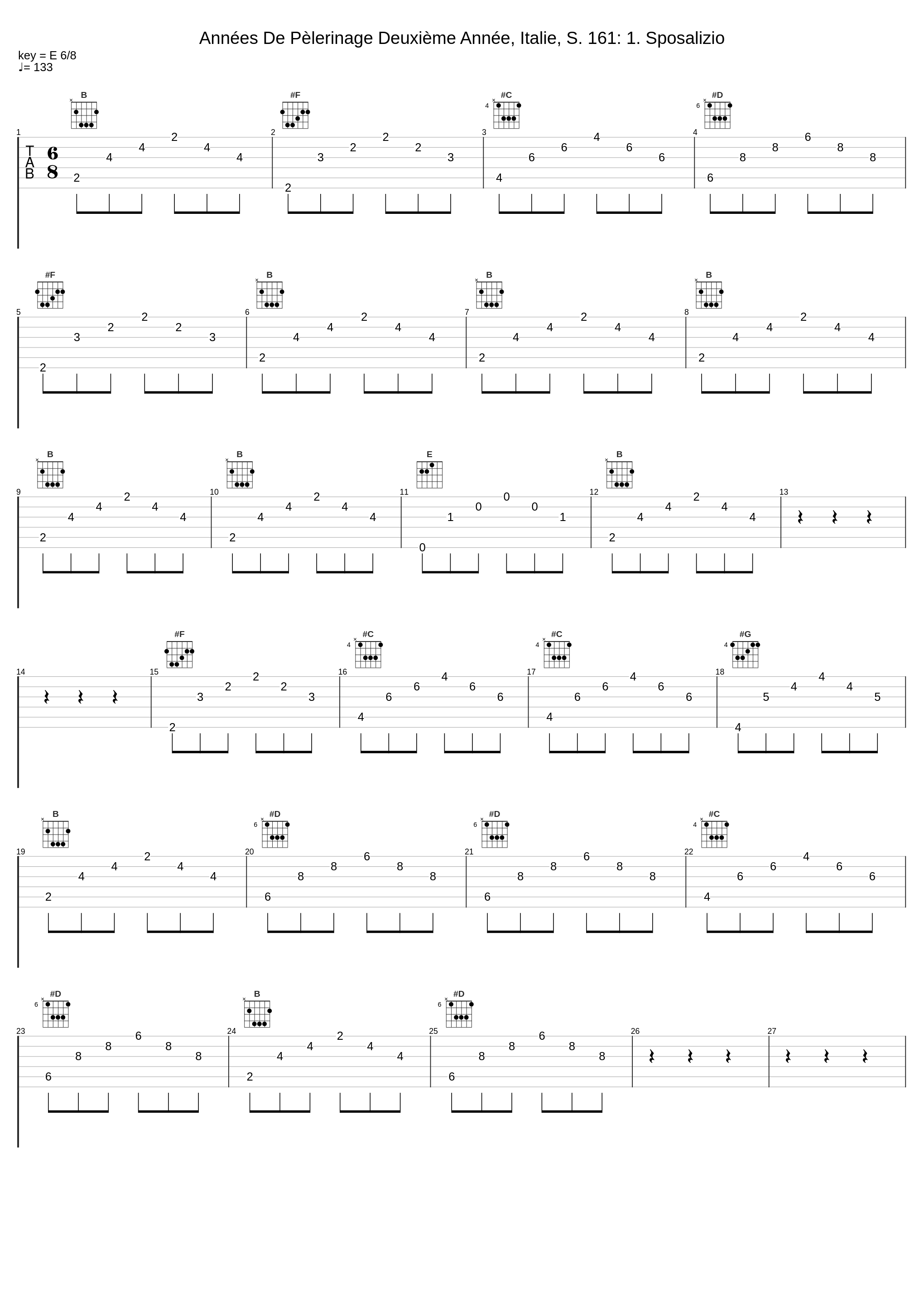 Années De Pèlerinage Deuxième Année, Italie, S. 161: 1. Sposalizio_Eisuke Nemoto,Franz Liszt_1