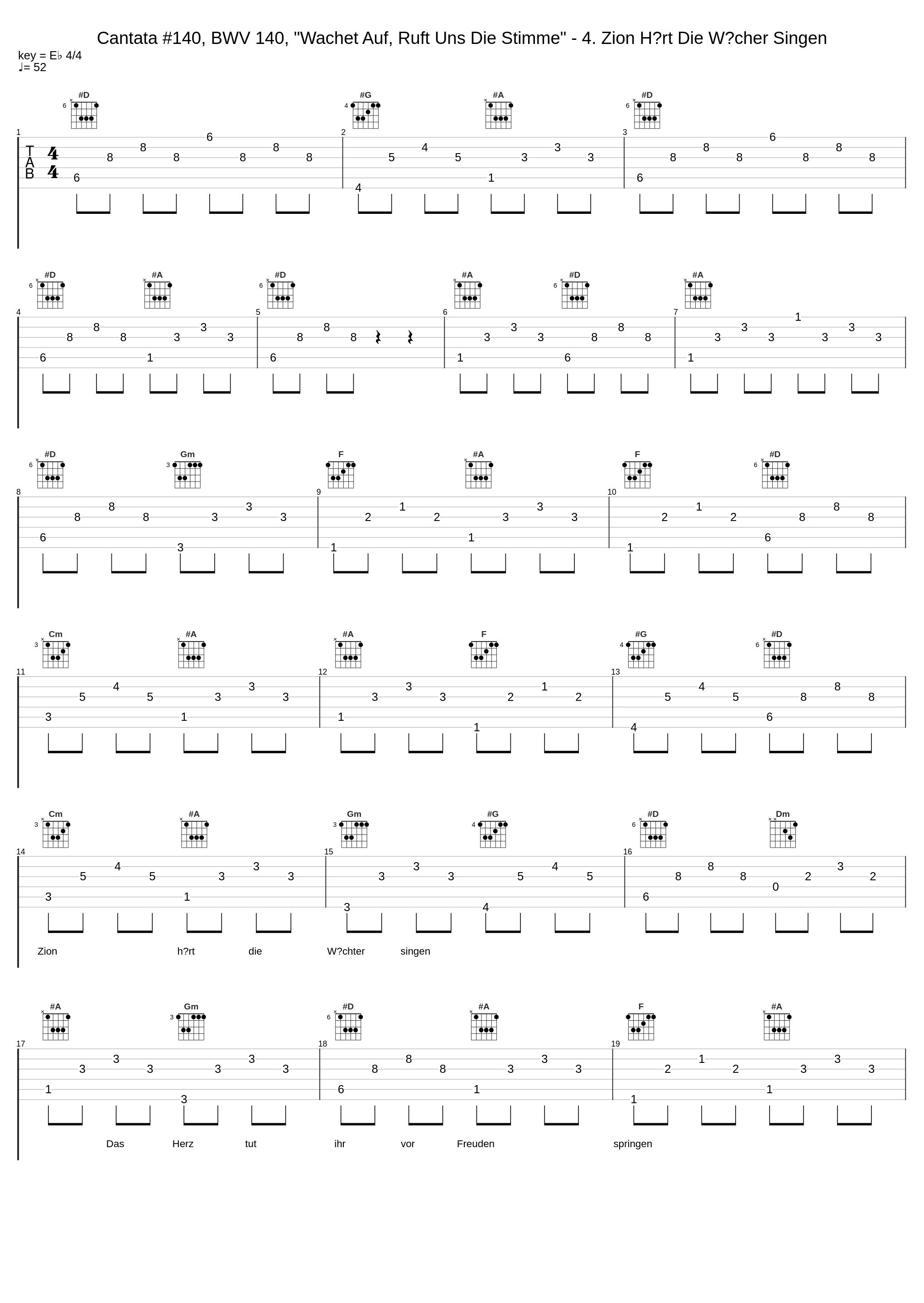 Cantata #140, BWV 140, "Wachet Auf, Ruft Uns Die Stimme" - 4. Zion Hört Die Wächer Singen_Edith Mathis,Peter Schreier,Dietrich Fischer-Dieskau,Maria Stader,Hertha Töpper,Ernst Haefliger,Karl Richter,Münchener Bach-Orchester_1