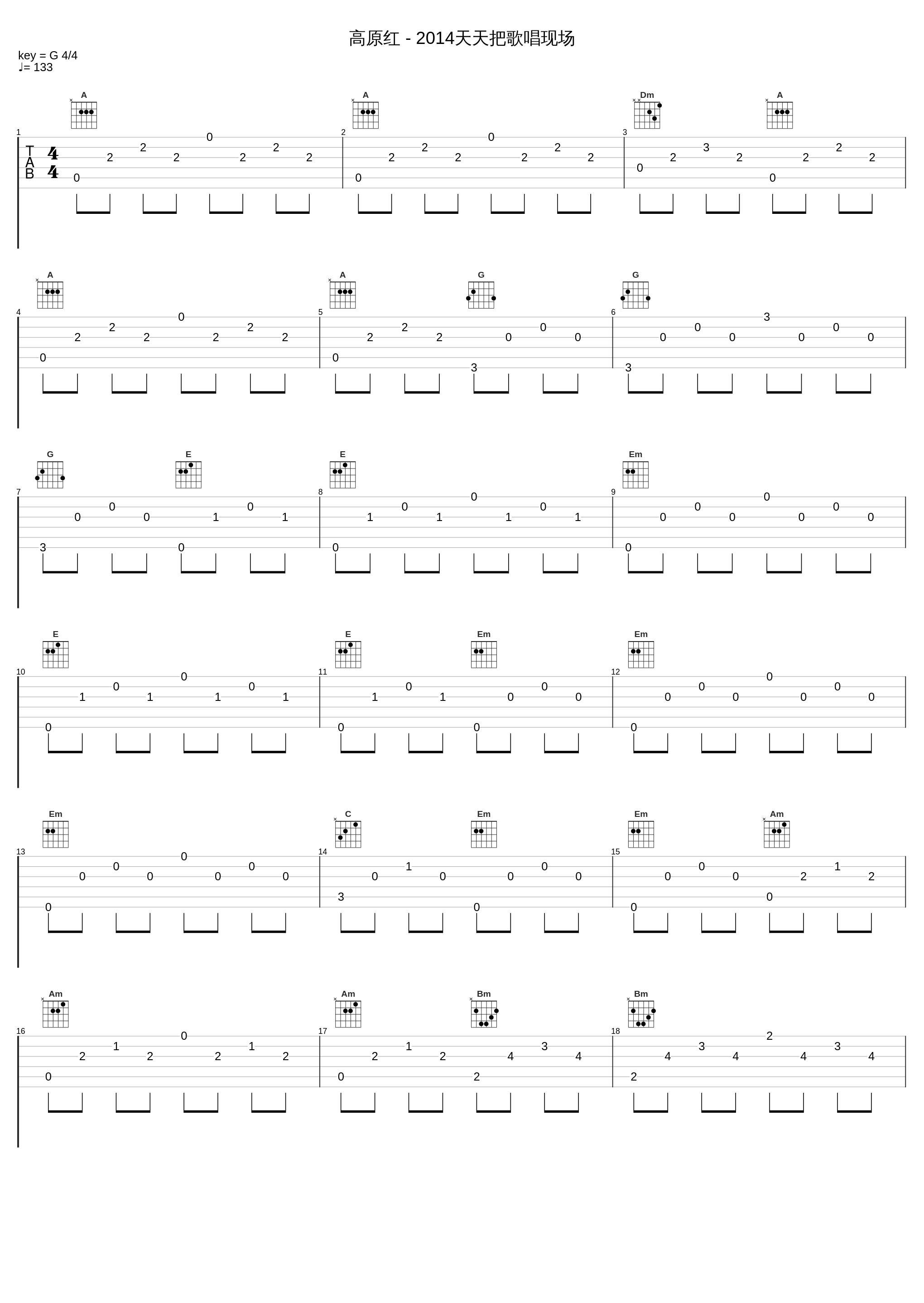 高原红 - 2014天天把歌唱现场_容中尔甲_1