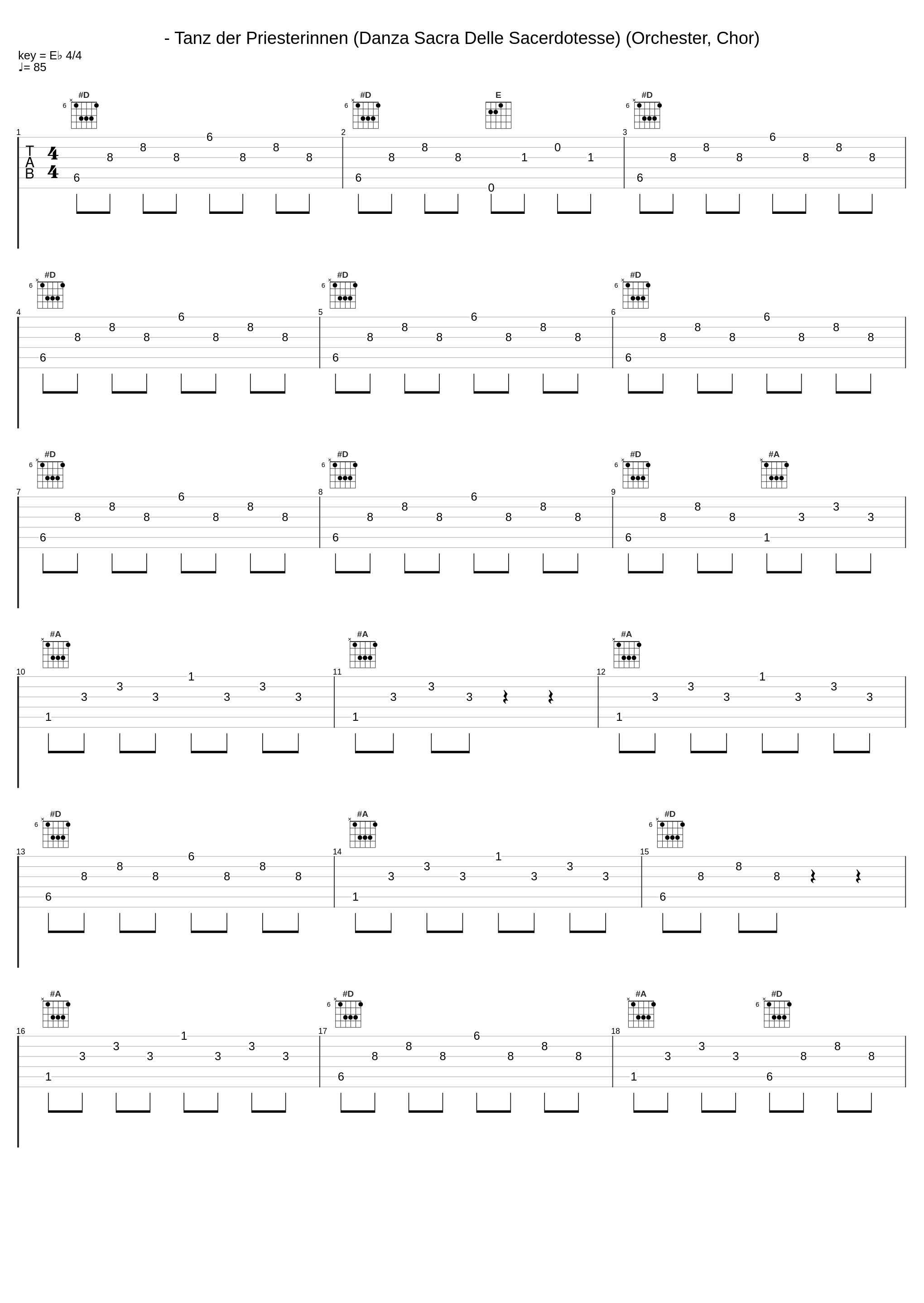 - Tanz der Priesterinnen (Danza Sacra Delle Sacerdotesse) (Orchester, Chor)_Hildegard Hillebrecht,Betty Allen,Berliner Symphoniker,Chor der Städtischen Oper Berlin,Horst Stein,Wilhelm Schüchter,Rudolf Schock,Pilar Lorengar,Gottlob Frick_1