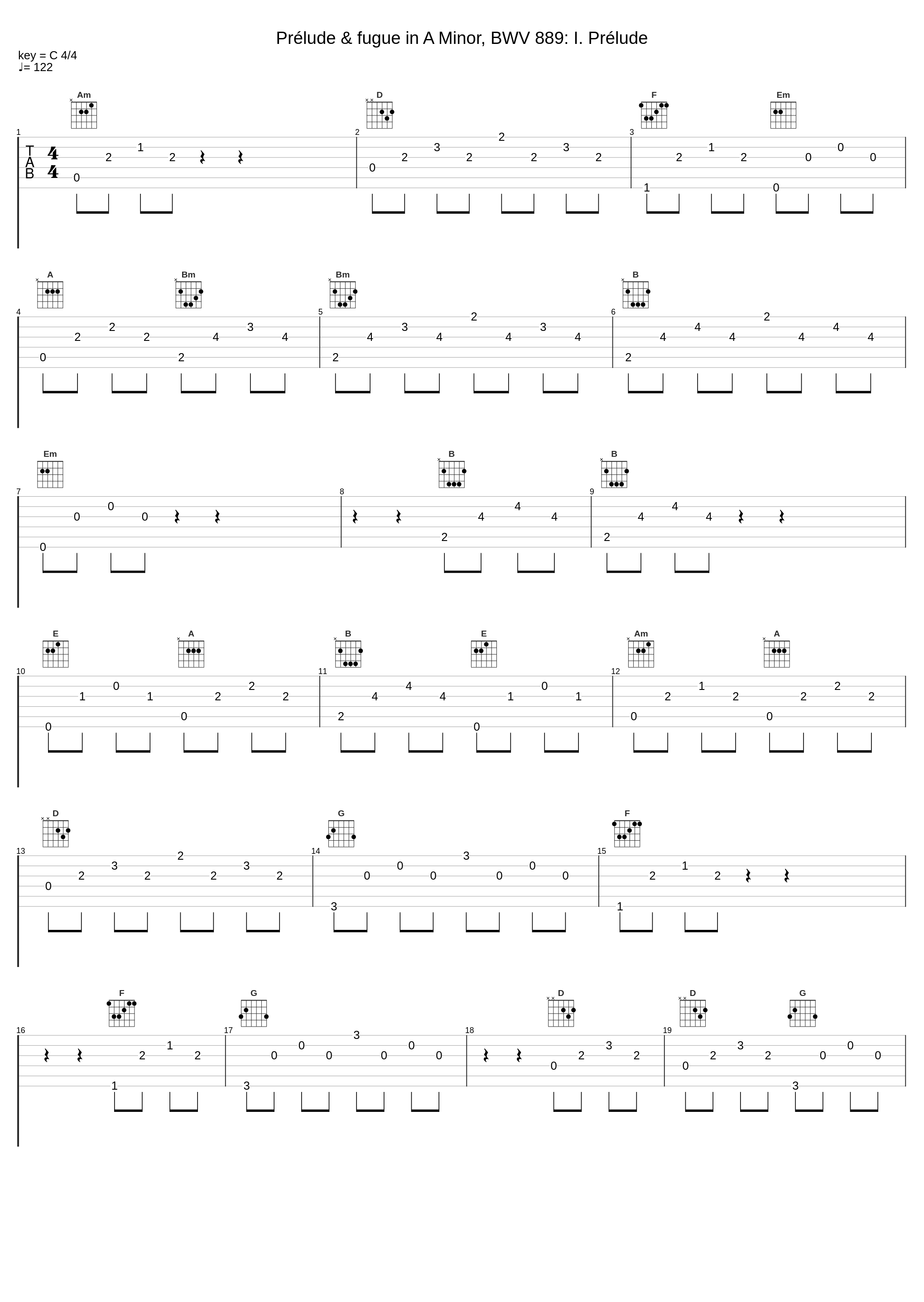 Prélude & fugue in A Minor, BWV 889: I. Prélude_Andrei Vieru,Johann Sebastian Bach_1