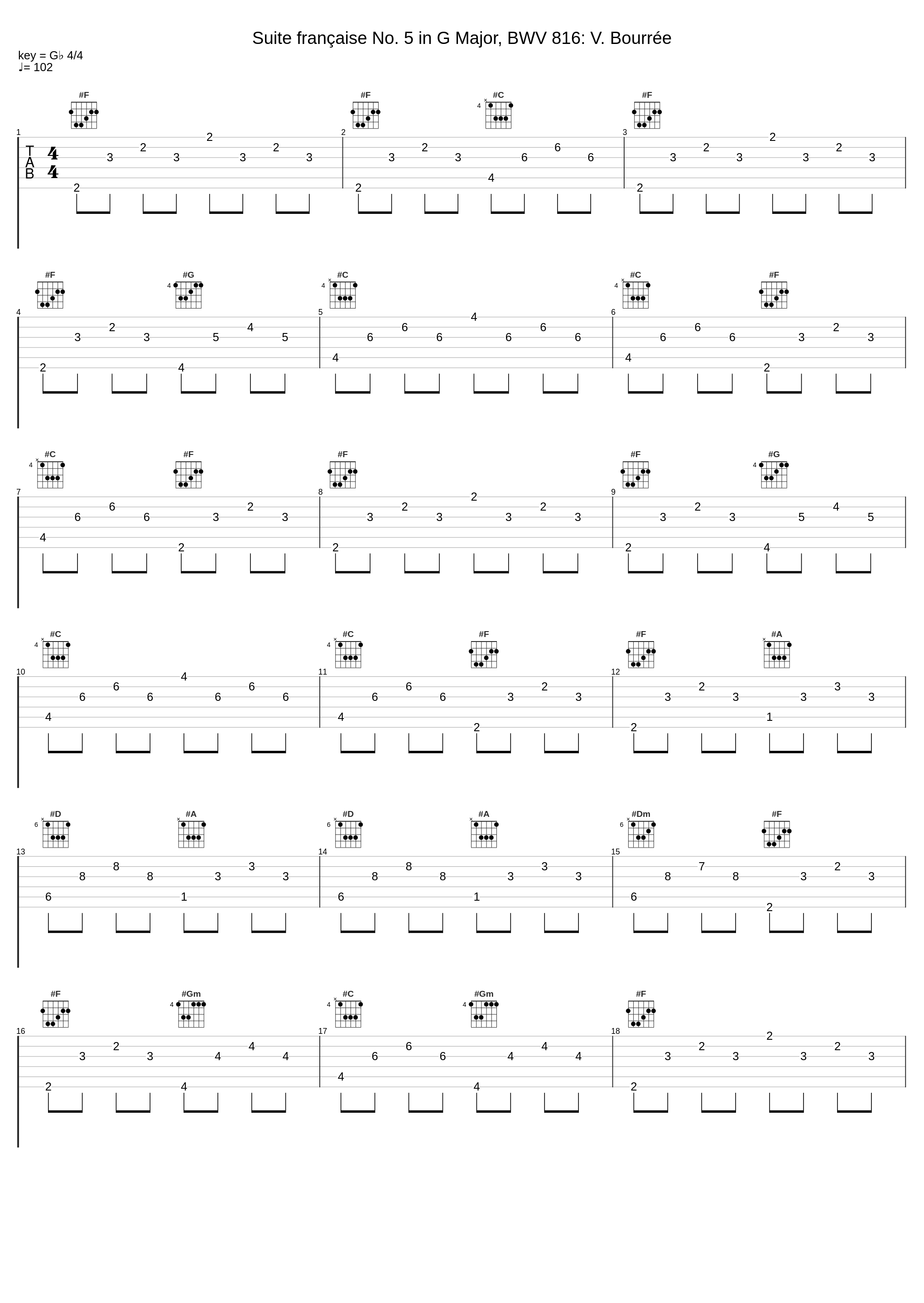 Suite française No. 5 in G Major, BWV 816: V. Bourrée_Blandine Rannou,Johann Sebastian Bach_1