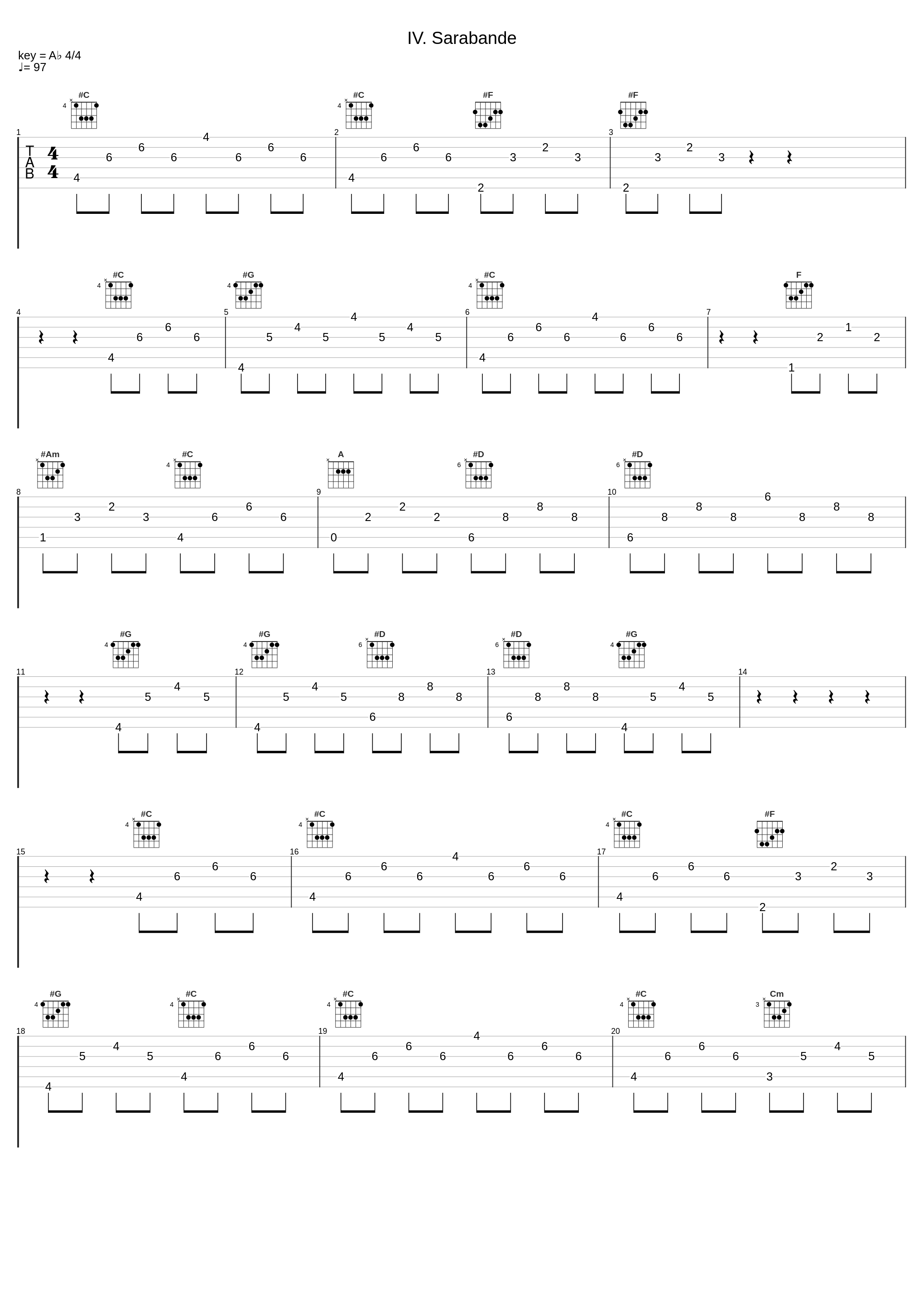 IV. Sarabande_马友友,Johann Sebastian Bach_1