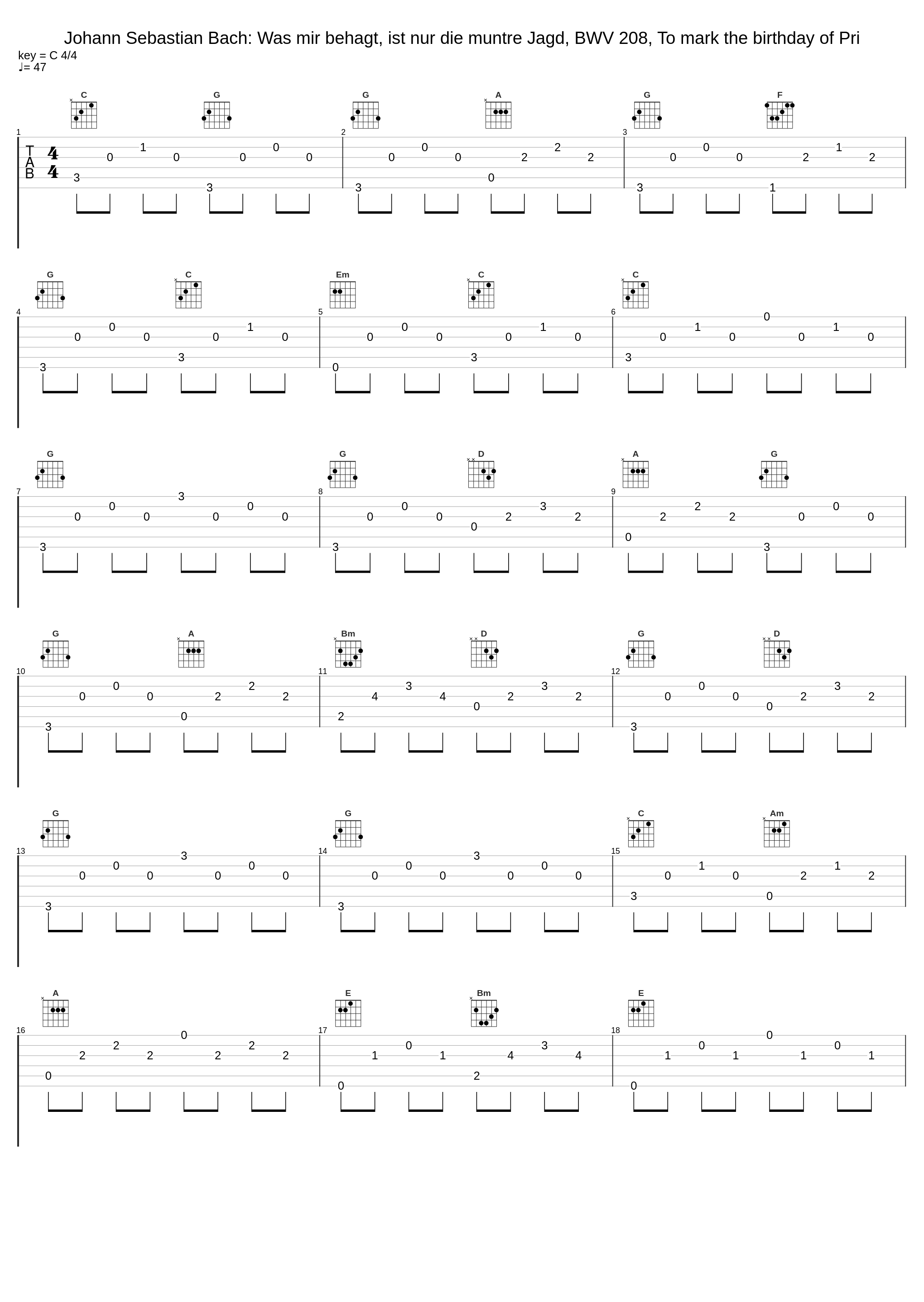 Johann Sebastian Bach: Was mir behagt, ist nur die muntre Jagd, BWV 208, To mark the birthday of Pri_Johann Sebastian Bach_1