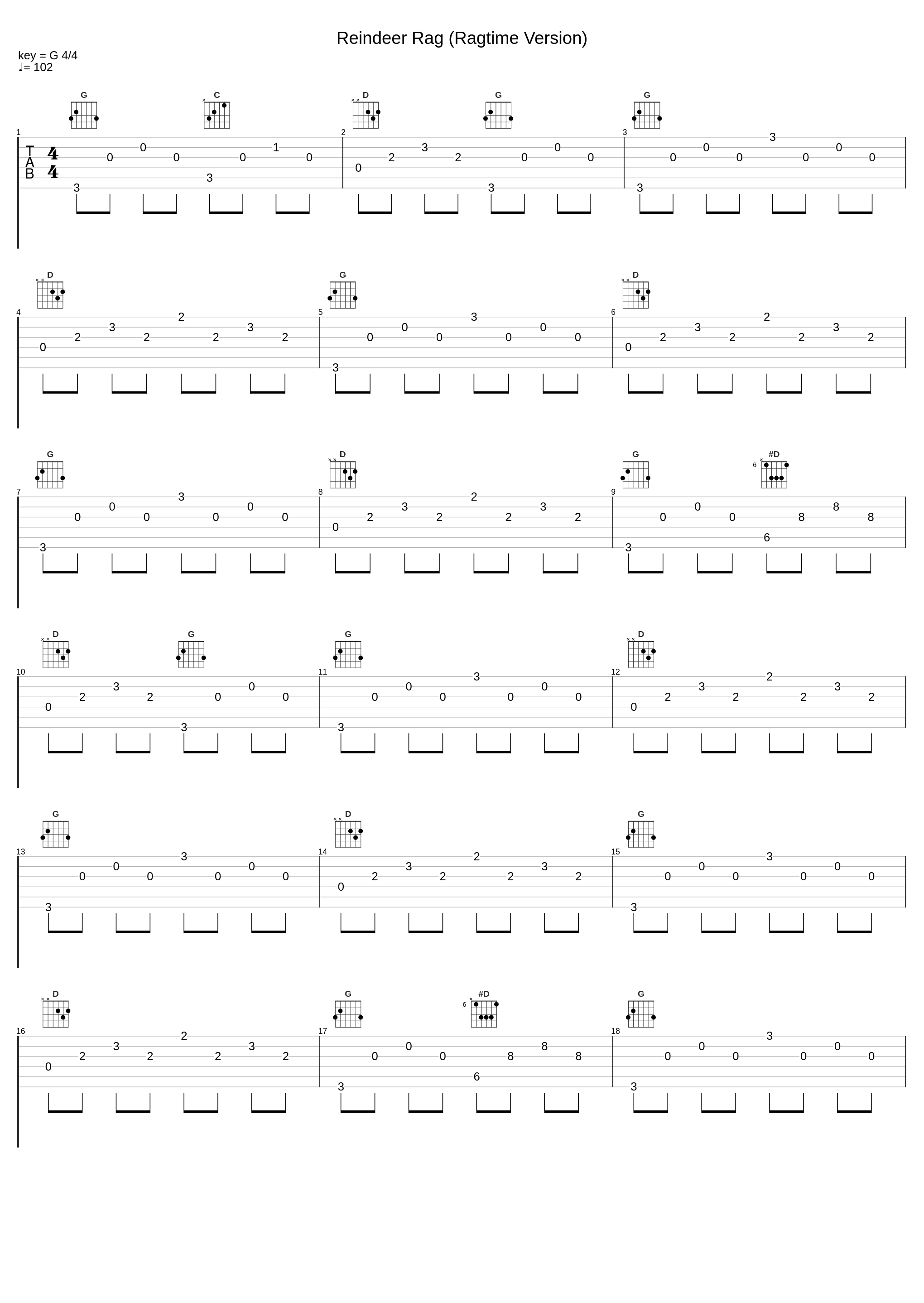 Reindeer Rag (Ragtime Version)_Joseph Lamb_1