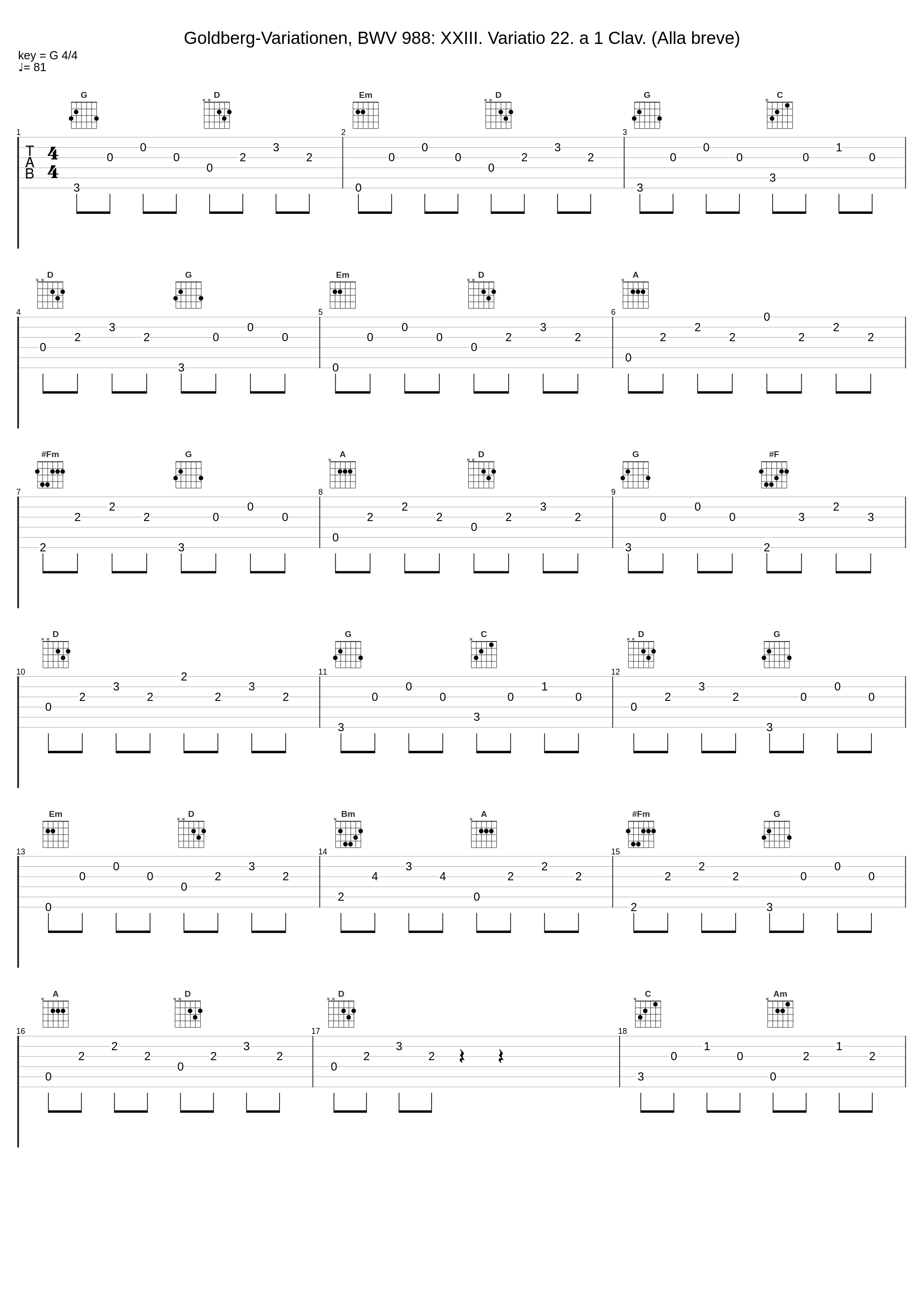 Goldberg-Variationen, BWV 988: XXIII. Variatio 22. a 1 Clav. (Alla breve)_László Borbély,Johann Sebastian Bach_1