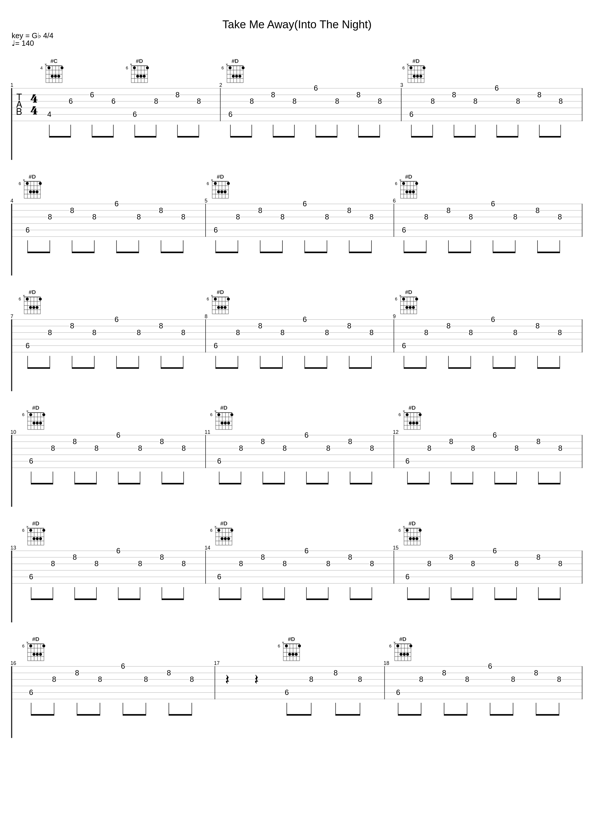 Take Me Away(Into The Night)_4 Strings_1