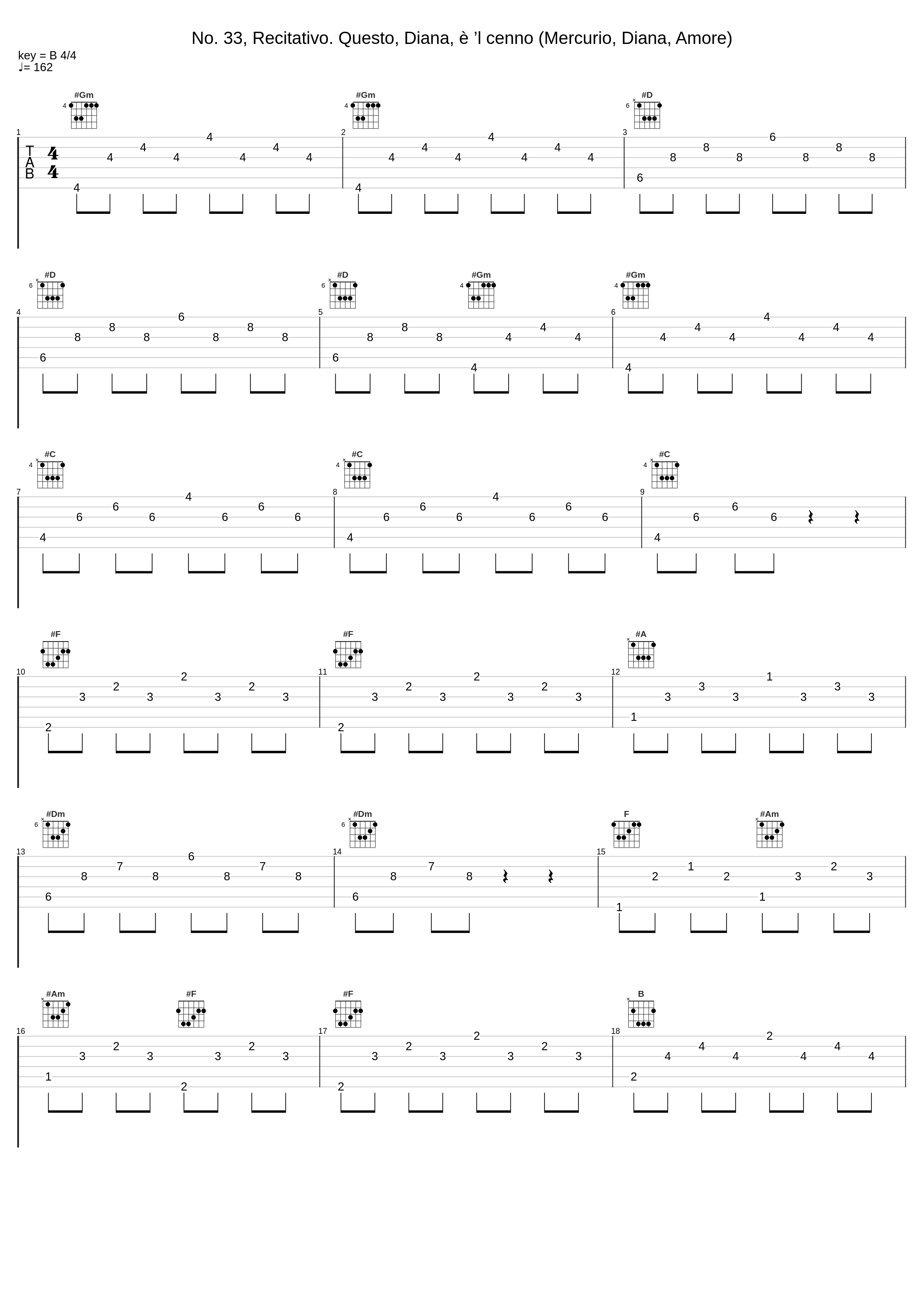 No. 33, Recitativo. Questo, Diana, è ’l cenno (Mercurio, Diana, Amore)_Valerio Contaldo,Monica Piccinini,Sonia Tedla,Zefiro,Alfredo Bernardini,Johann Joseph Fux,Pietro Pariati_1