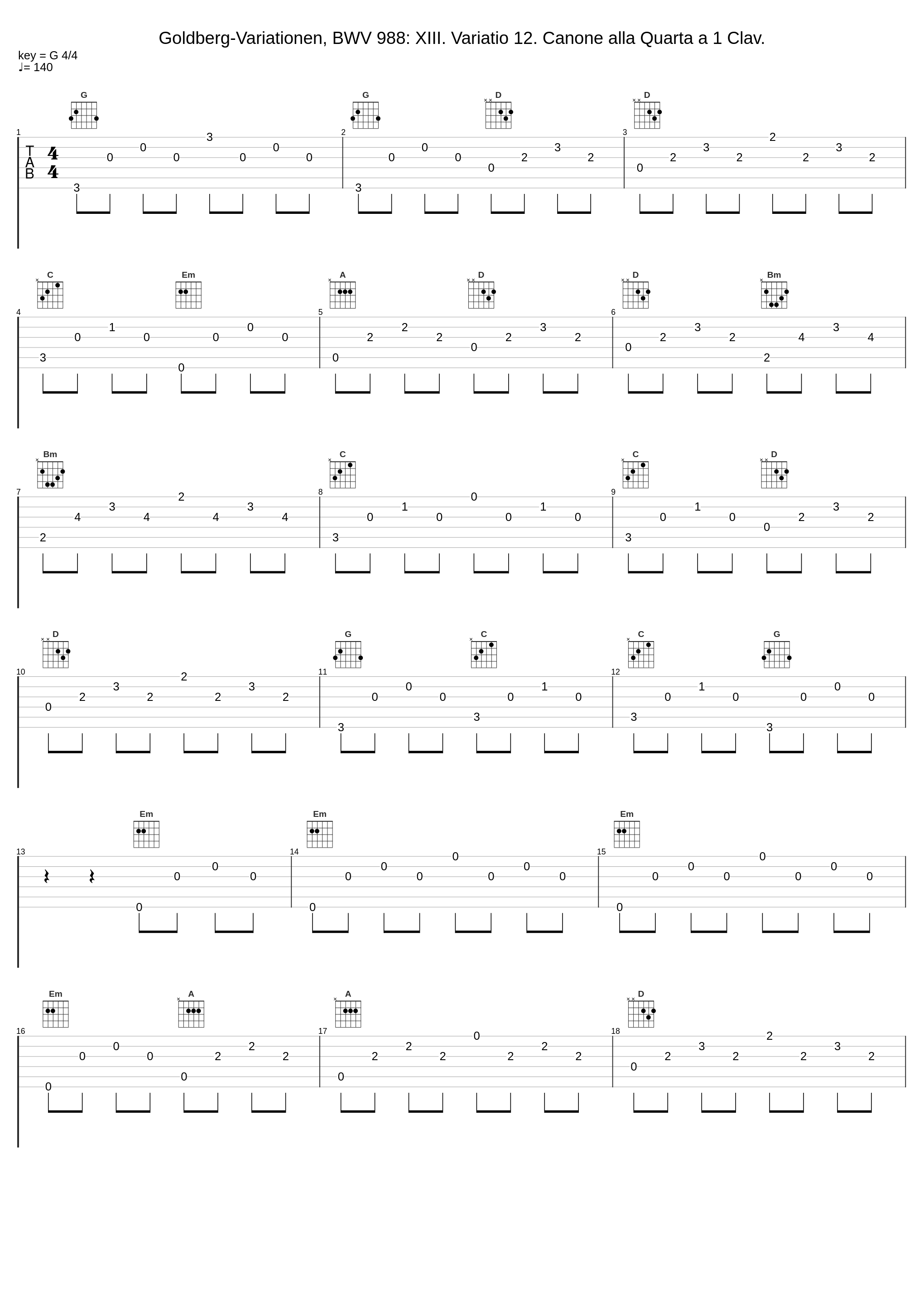 Goldberg-Variationen, BWV 988: XIII. Variatio 12. Canone alla Quarta a 1 Clav._László Borbély,Johann Sebastian Bach_1