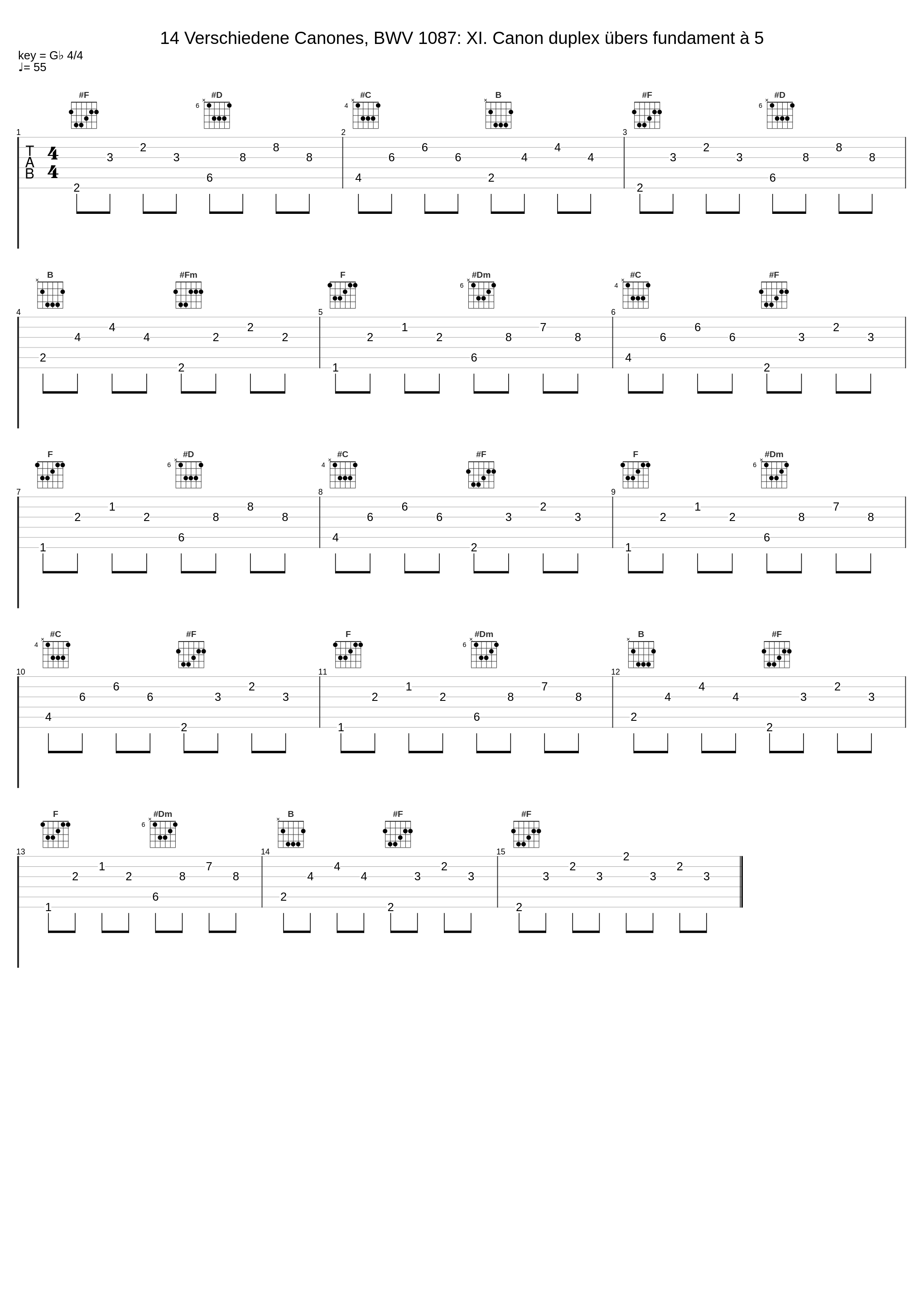 14 Verschiedene Canones, BWV 1087: XI. Canon duplex übers fundament à 5_Café Zimmermann,Johann Sebastian Bach_1