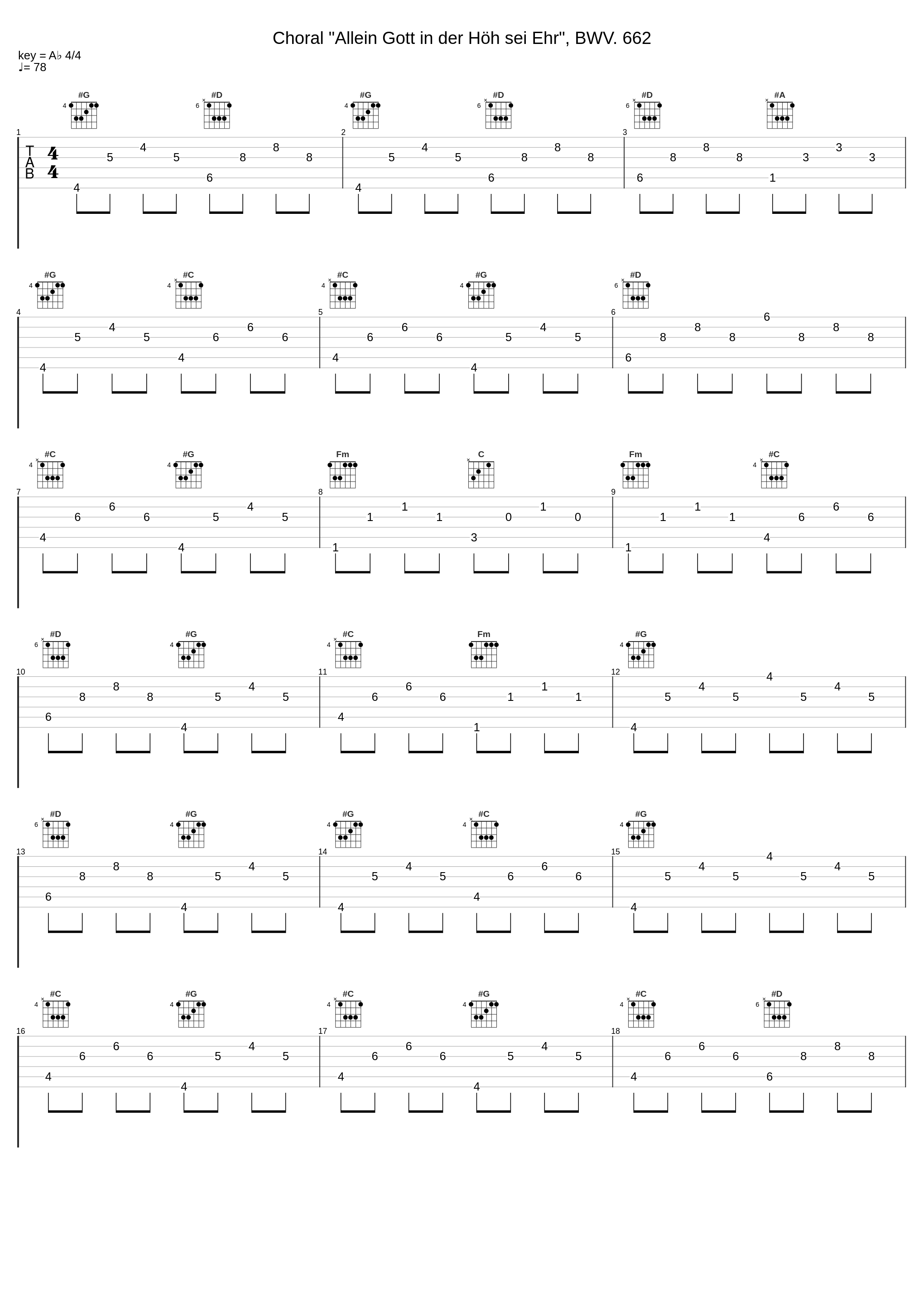 Choral "Allein Gott in der Höh sei Ehr", BWV. 662_Cristina García Banegas,Johann Sebastian Bach_1