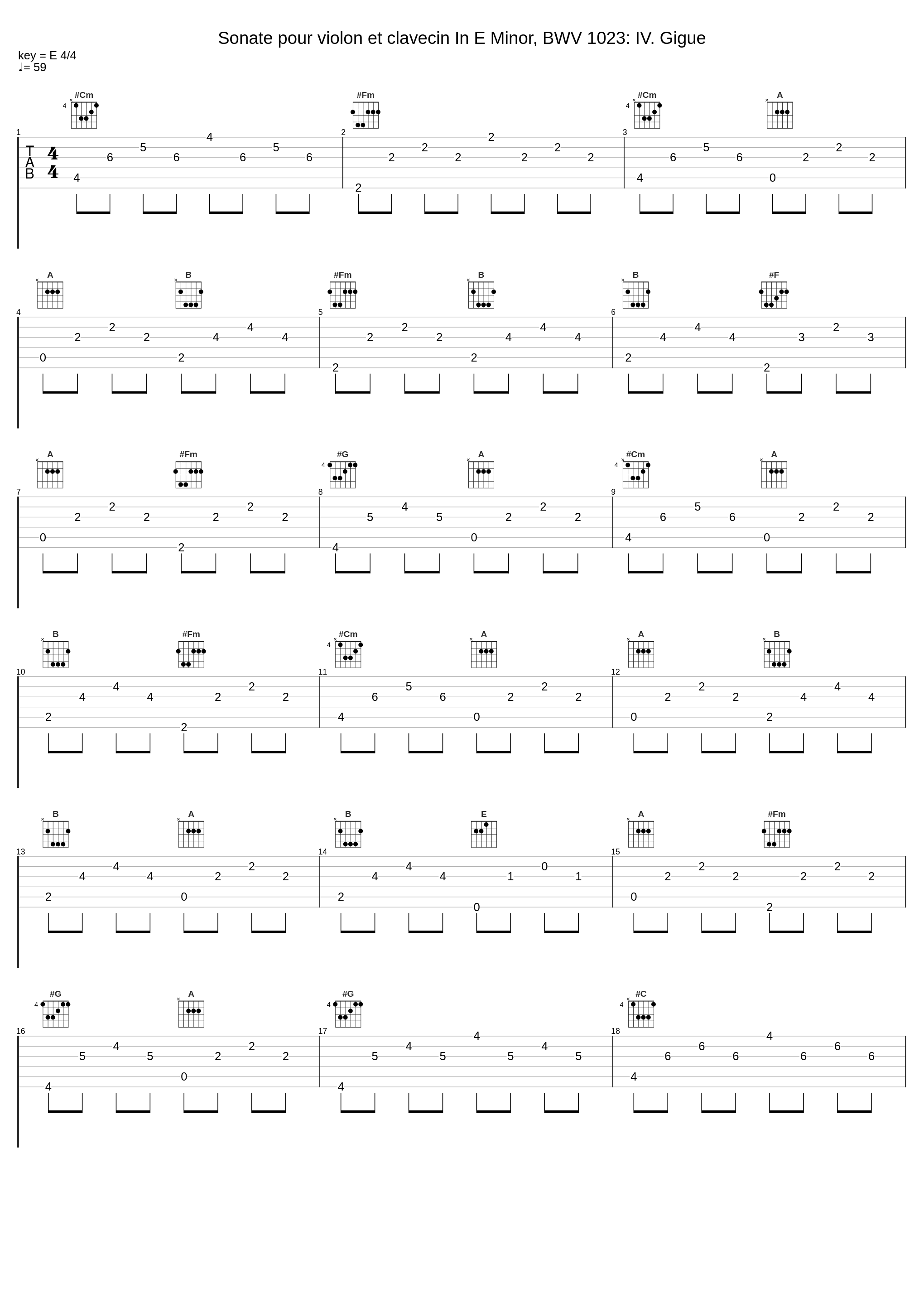 Sonate pour violon et clavecin In E Minor, BWV 1023: IV. Gigue_Lucile Boulanger,Arnaud de Pasquale,Johann Sebastian Bach_1