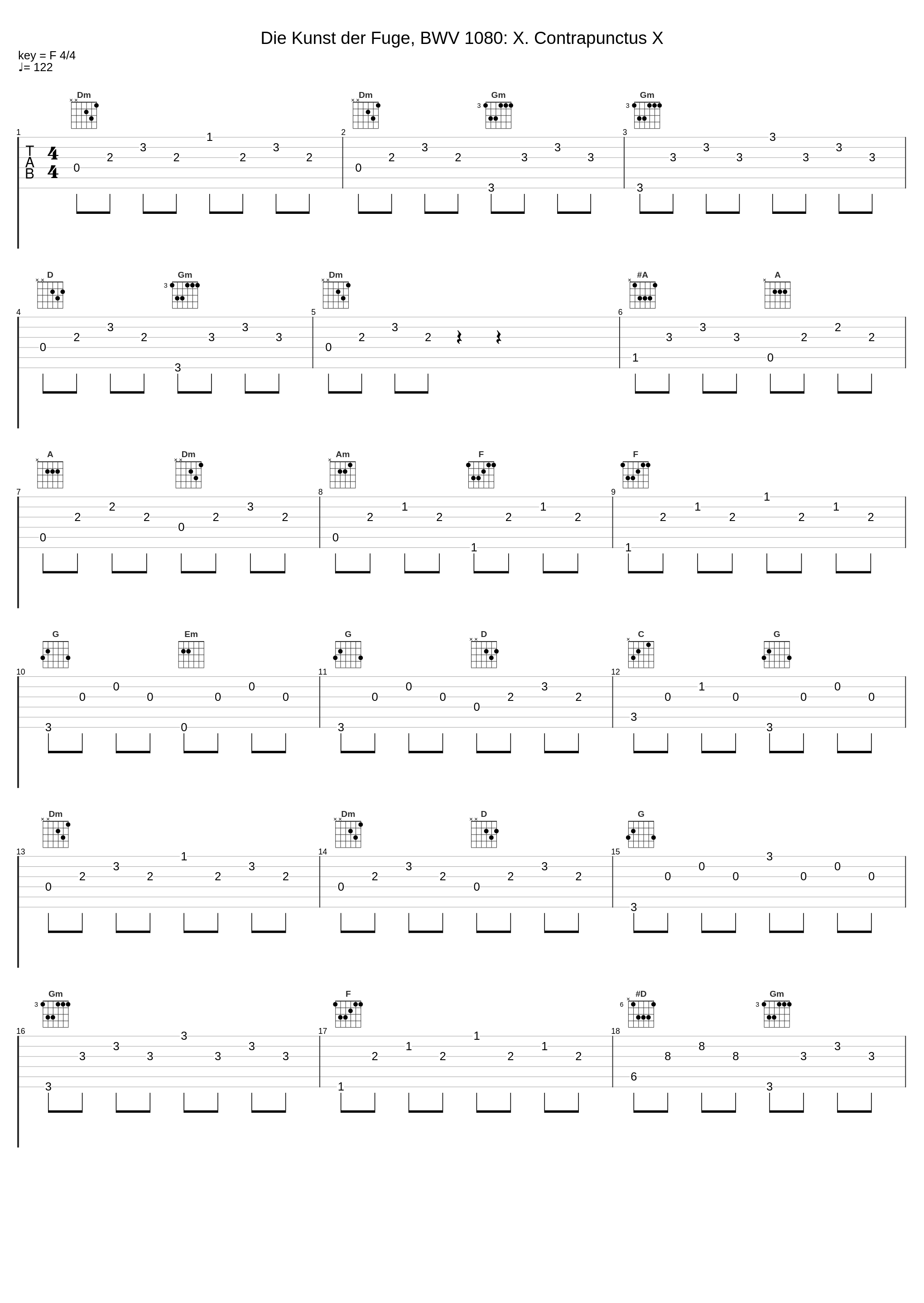 Die Kunst der Fuge, BWV 1080: X. Contrapunctus X_Alice Ader,Johann Sebastian Bach_1