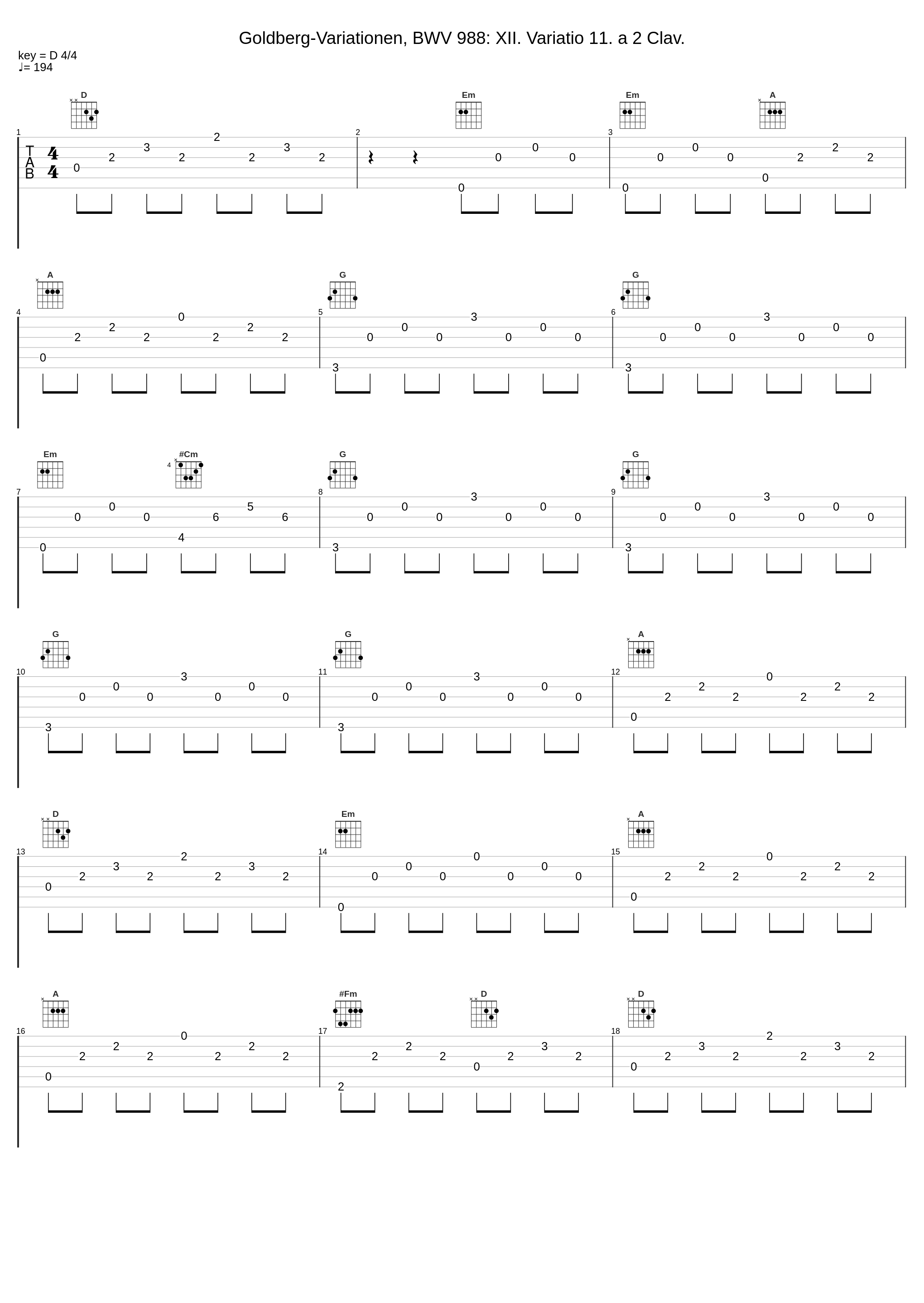 Goldberg-Variationen, BWV 988: XII. Variatio 11. a 2 Clav._László Borbély,Johann Sebastian Bach_1