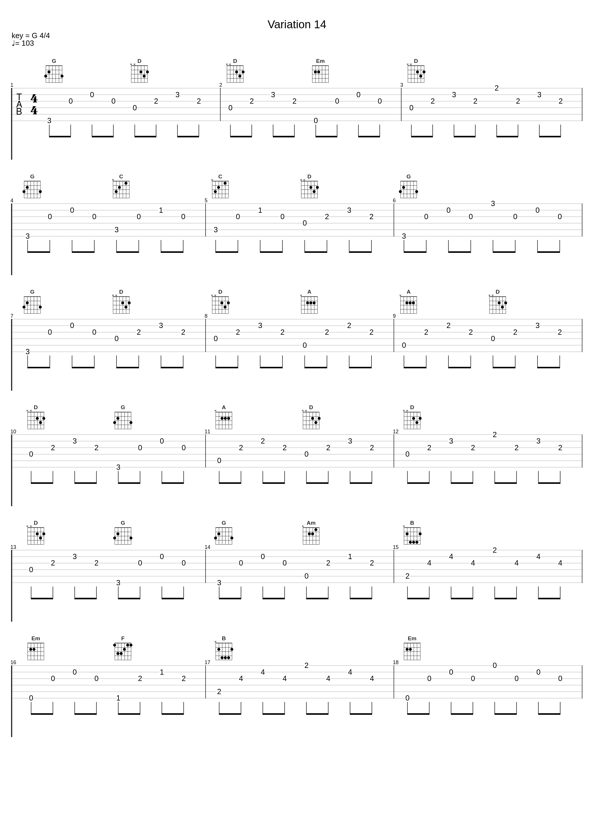 Variation 14_Johann Sebastian Bach_1