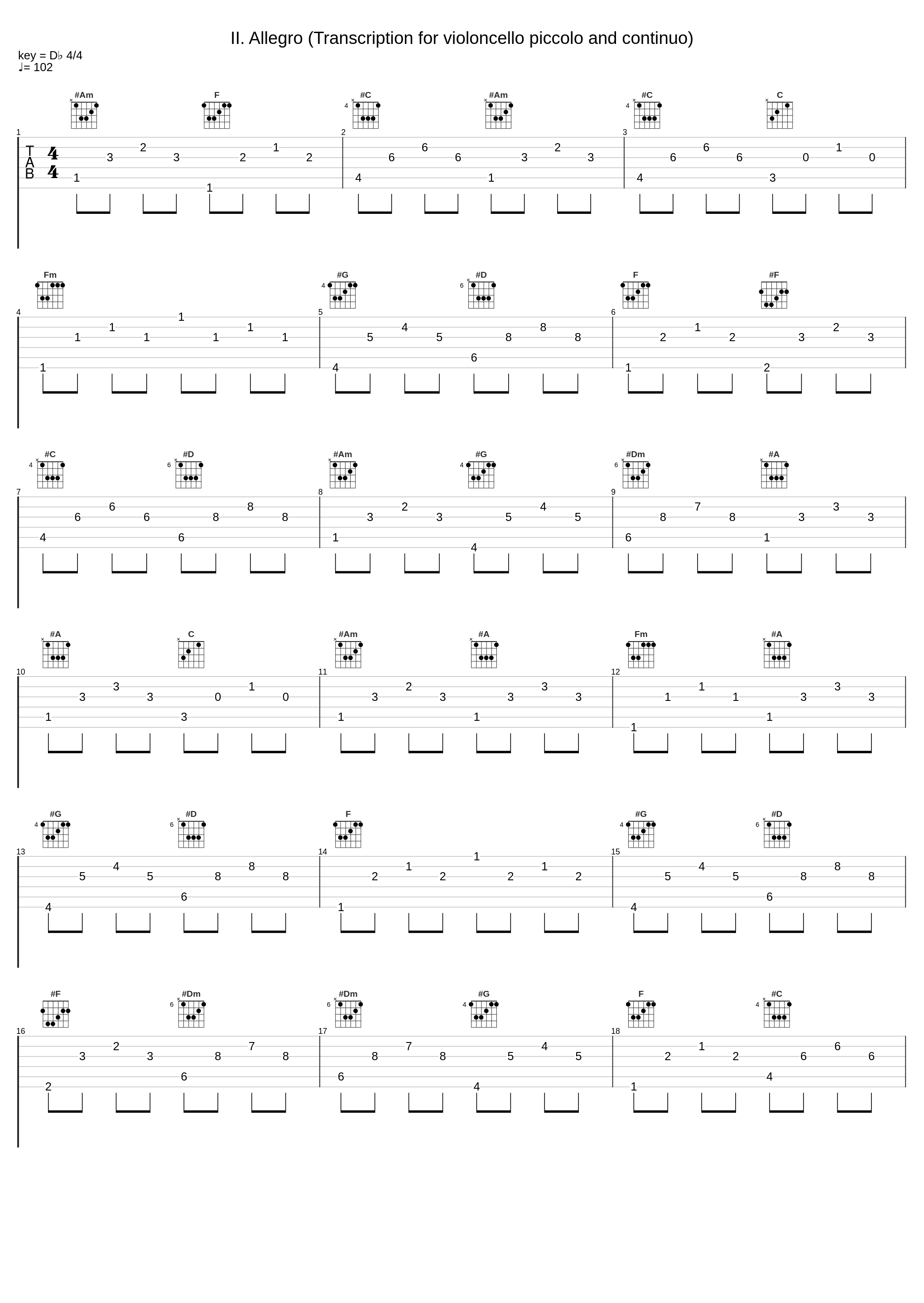 II. Allegro (Transcription for violoncello piccolo and continuo)_Mario Brunello,Roberto Loreggian,Francesco Galligioni,Johann Sebastian Bach_1