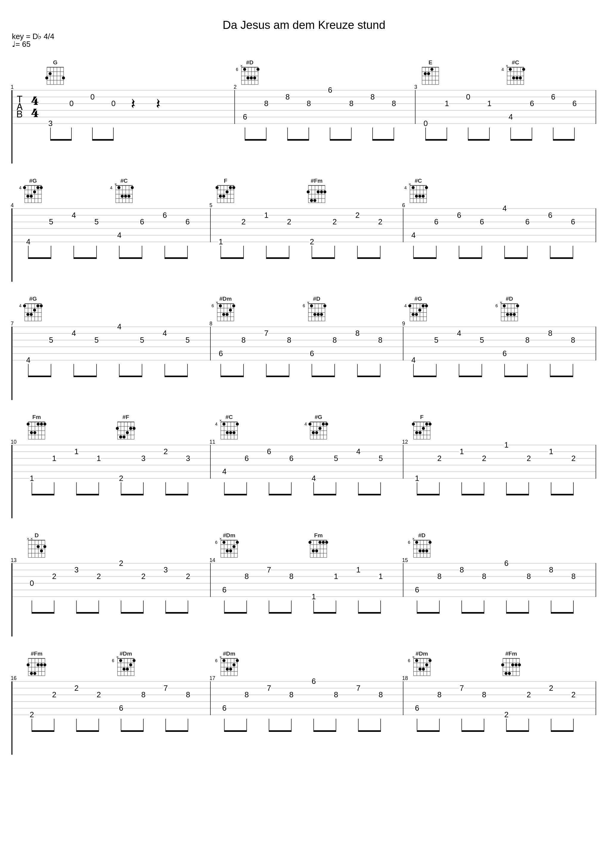 Da Jesus am dem Kreuze stund_Joseph Payne,Johann Pachelbel_1