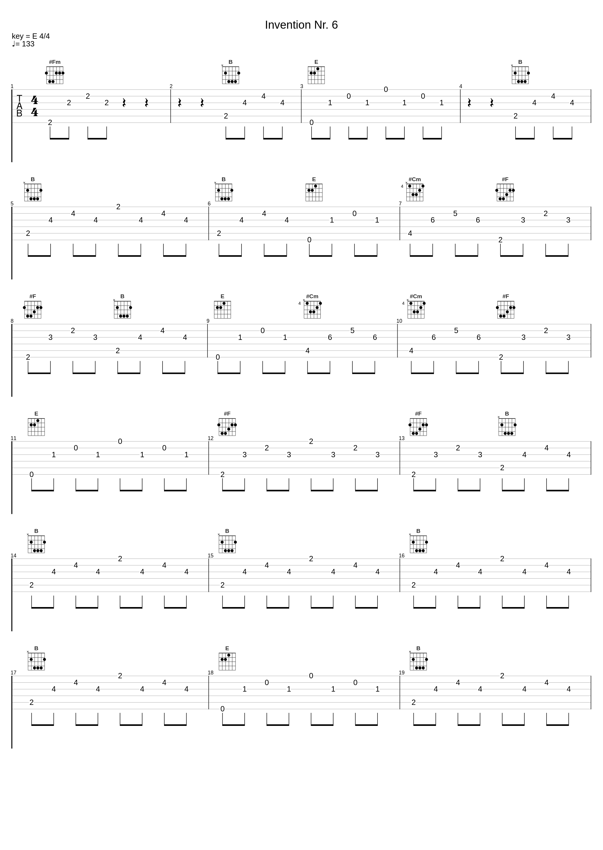 Invention Nr. 6_Johann Sebastian Bach_1