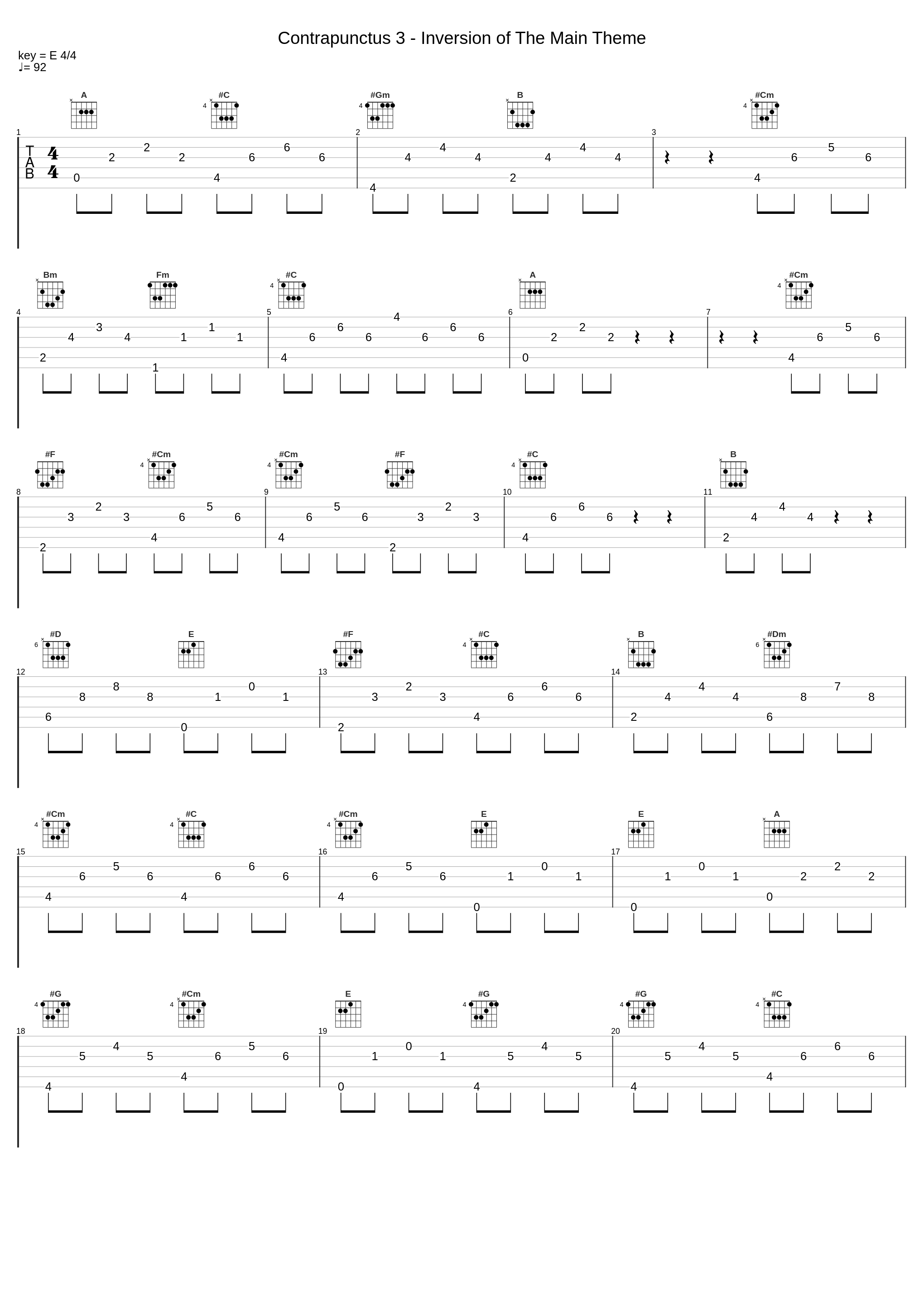 Contrapunctus 3 - Inversion of The Main Theme_Wikman,Johann Sebastian Bach_1