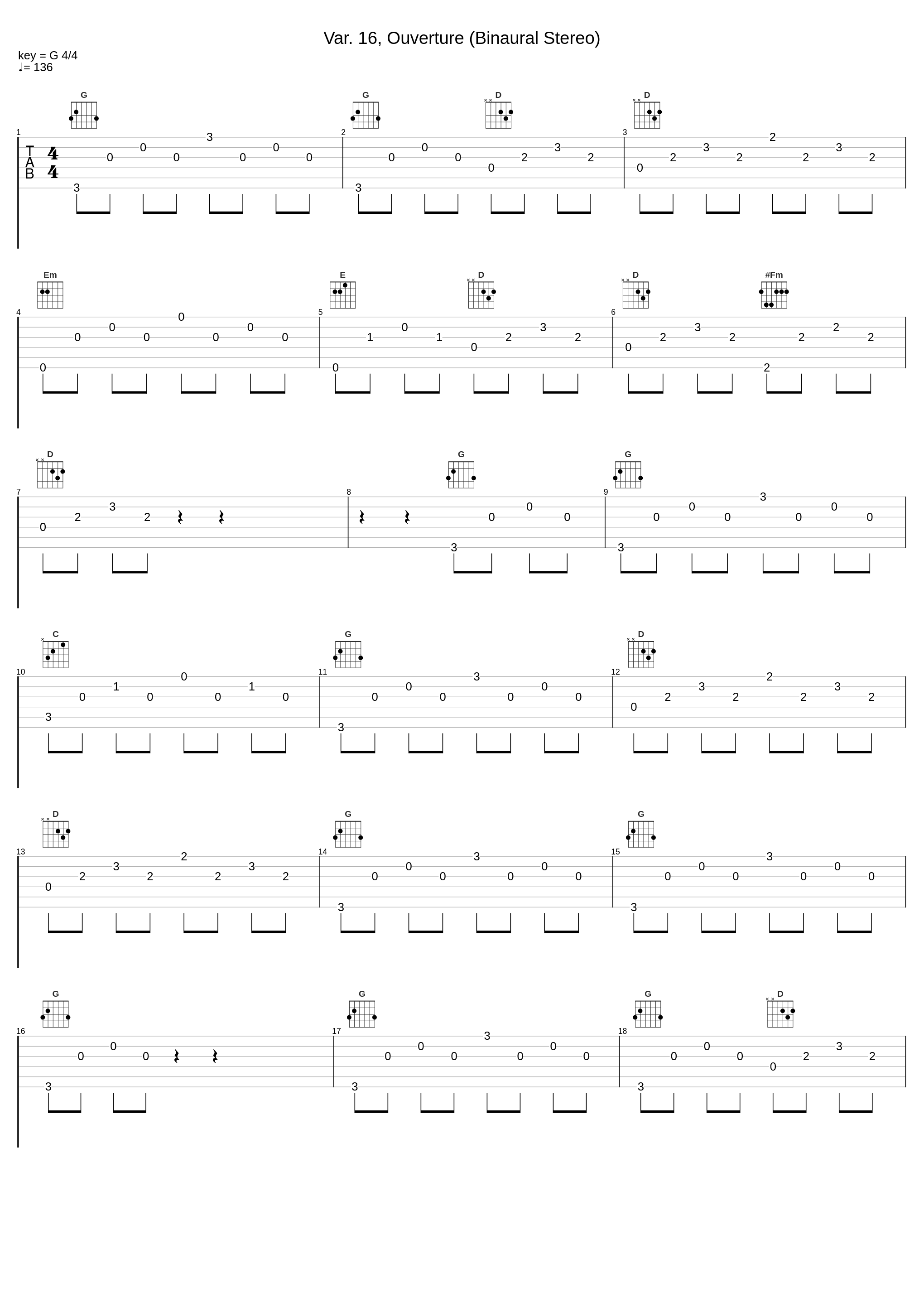 Var. 16, Ouverture (Binaural Stereo)_Zenph Studios,Glenn Gould,Johann Sebastian Bach_1