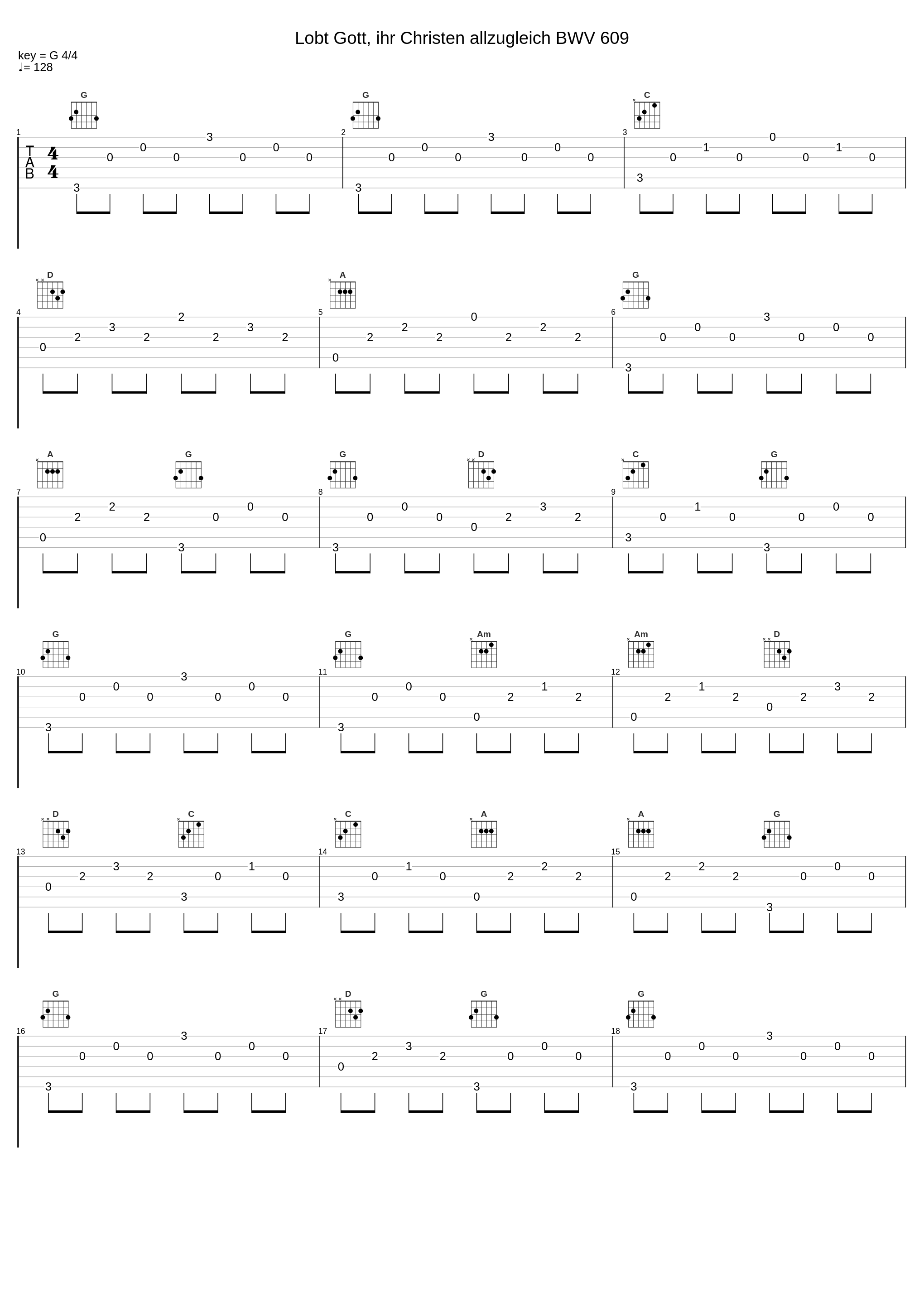 Lobt Gott, ihr Christen allzugleich BWV 609_Johann Sebastian Bach,Nologo_1