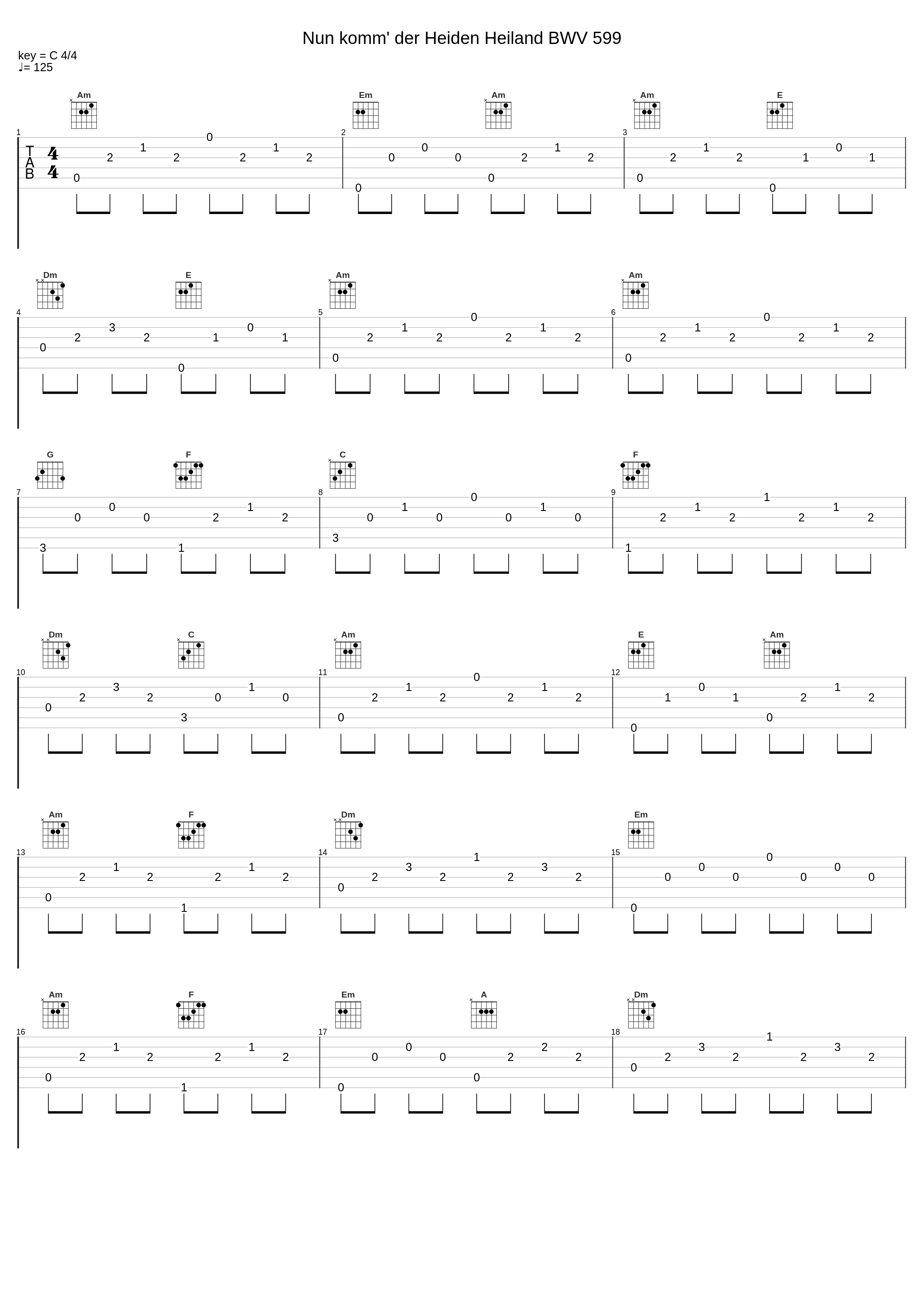 Nun komm' der Heiden Heiland BWV 599_Johann Sebastian Bach,Nologo_1