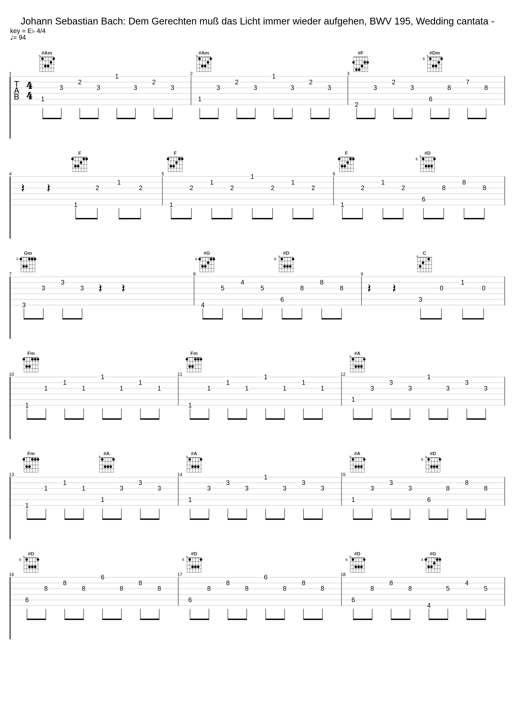 Johann Sebastian Bach: Dem Gerechten muß das Licht immer wieder aufgehen, BWV 195, Wedding cantata -_Johann Sebastian Bach_1