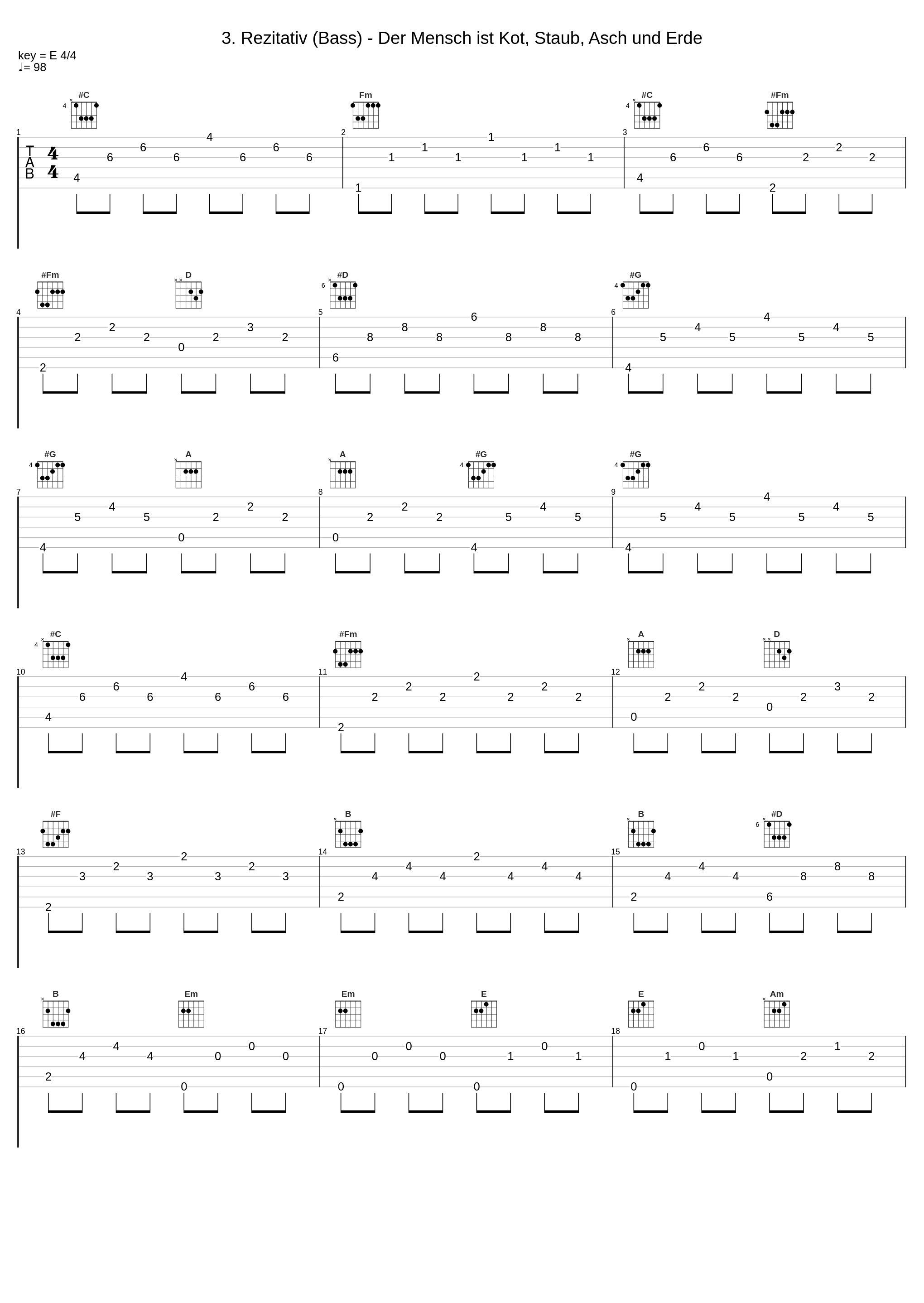 3. Rezitativ (Bass) - Der Mensch ist Kot, Staub, Asch und Erde_Johann Sebastian Bach,Rudolf Lutz_1