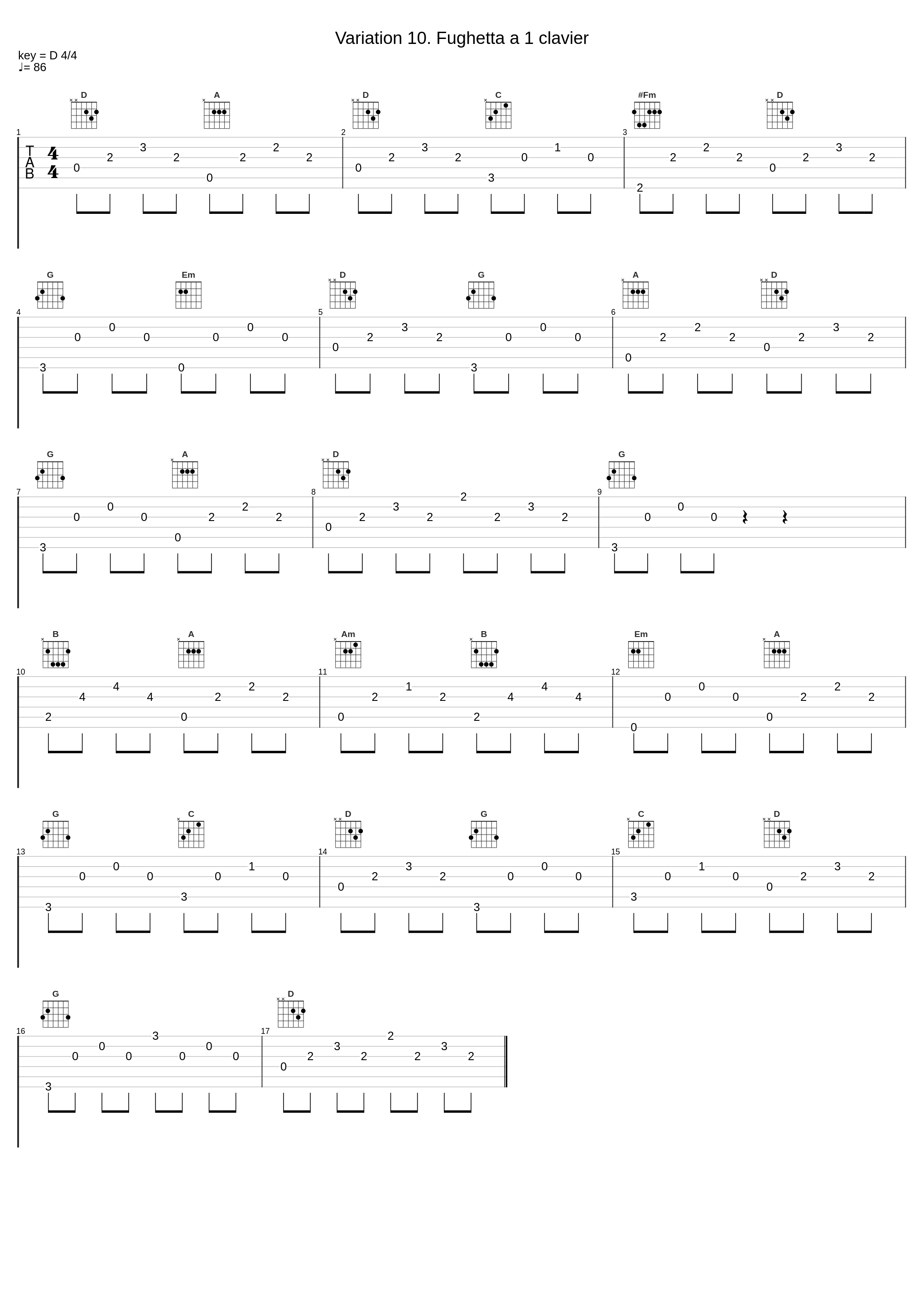 Variation 10. Fughetta a 1 clavier_Peter Serkin,Johann Sebastian Bach_1