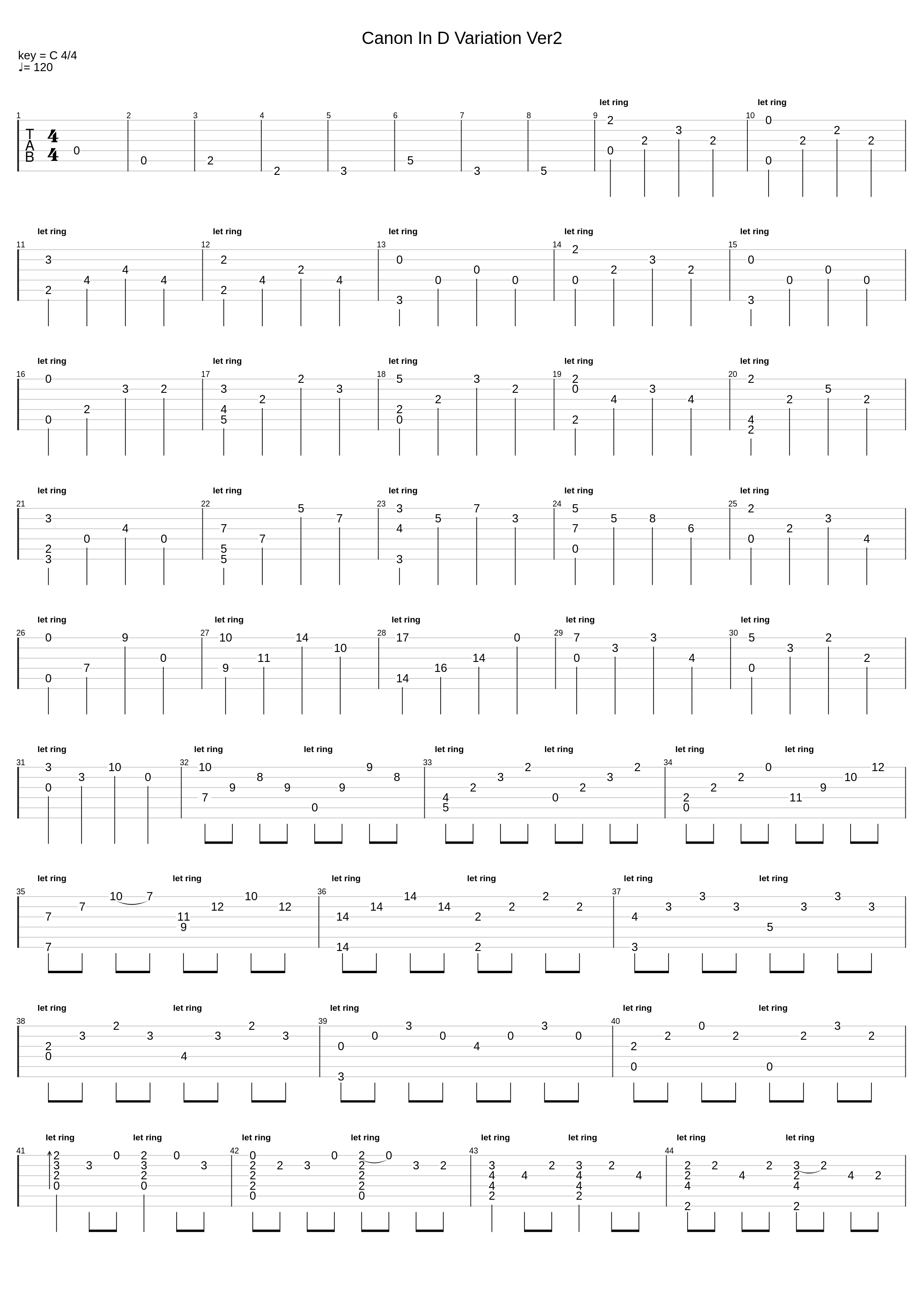 Canon In D Variation Ver2_Johann Pachelbel_1