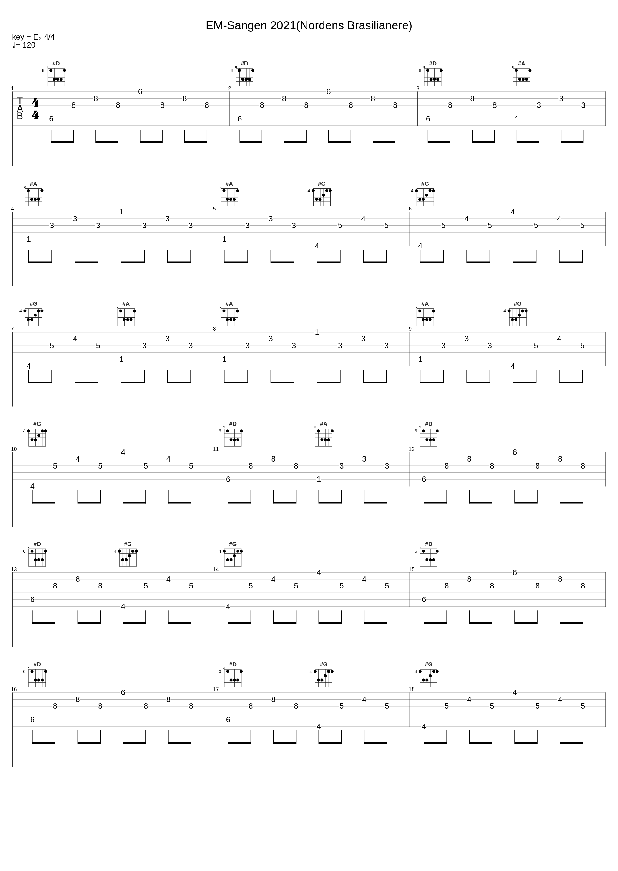 EM-Sangen 2021(Nordens Brasilianere)_Johann Sebastian Bach_1