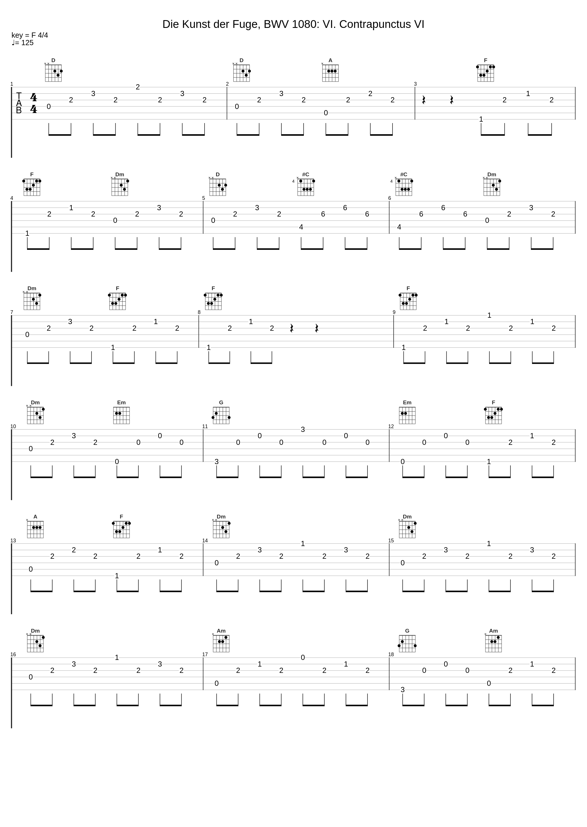 Die Kunst der Fuge, BWV 1080: VI. Contrapunctus VI_Alice Ader,Johann Sebastian Bach_1