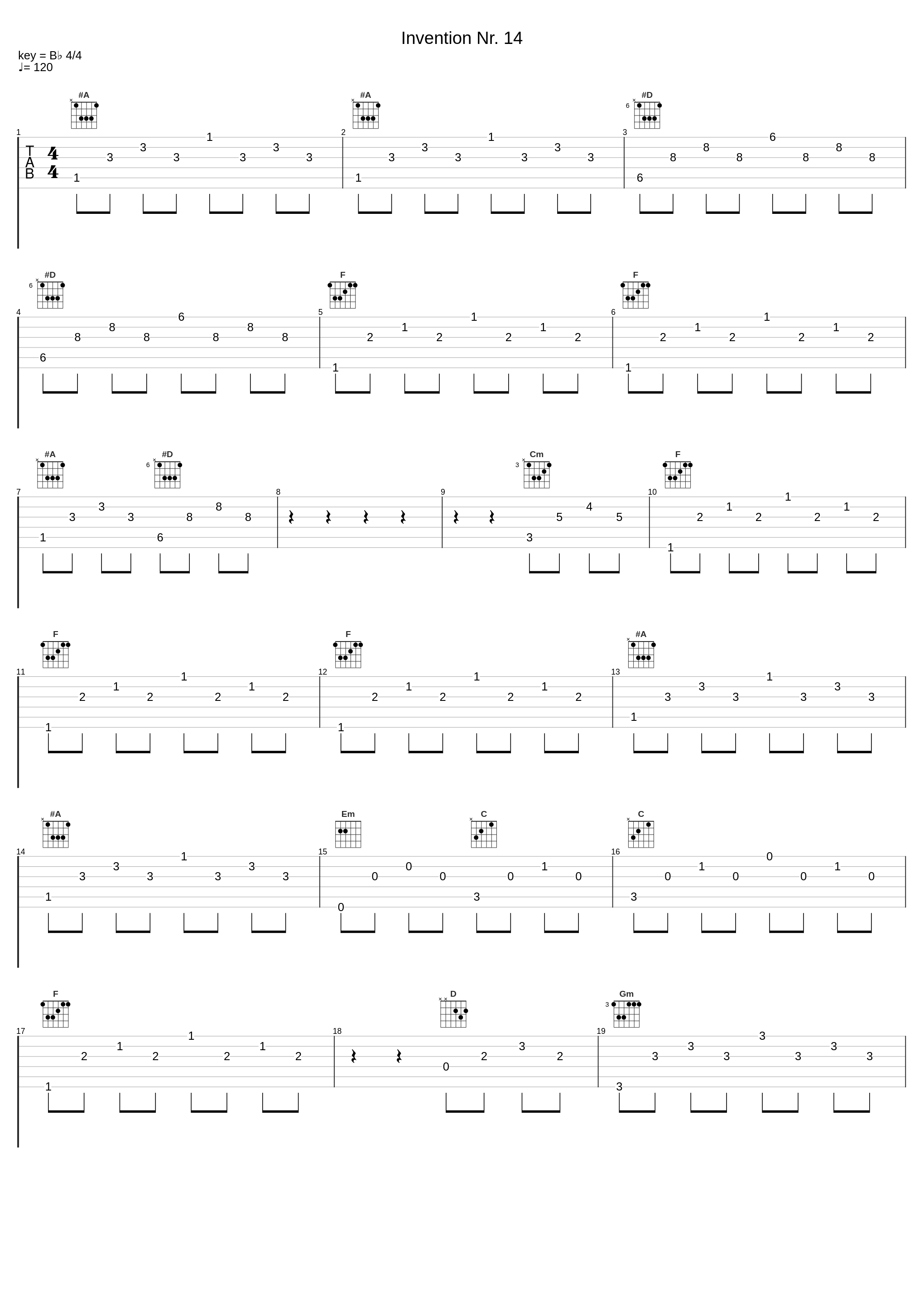 Invention Nr. 14_Johann Sebastian Bach_1