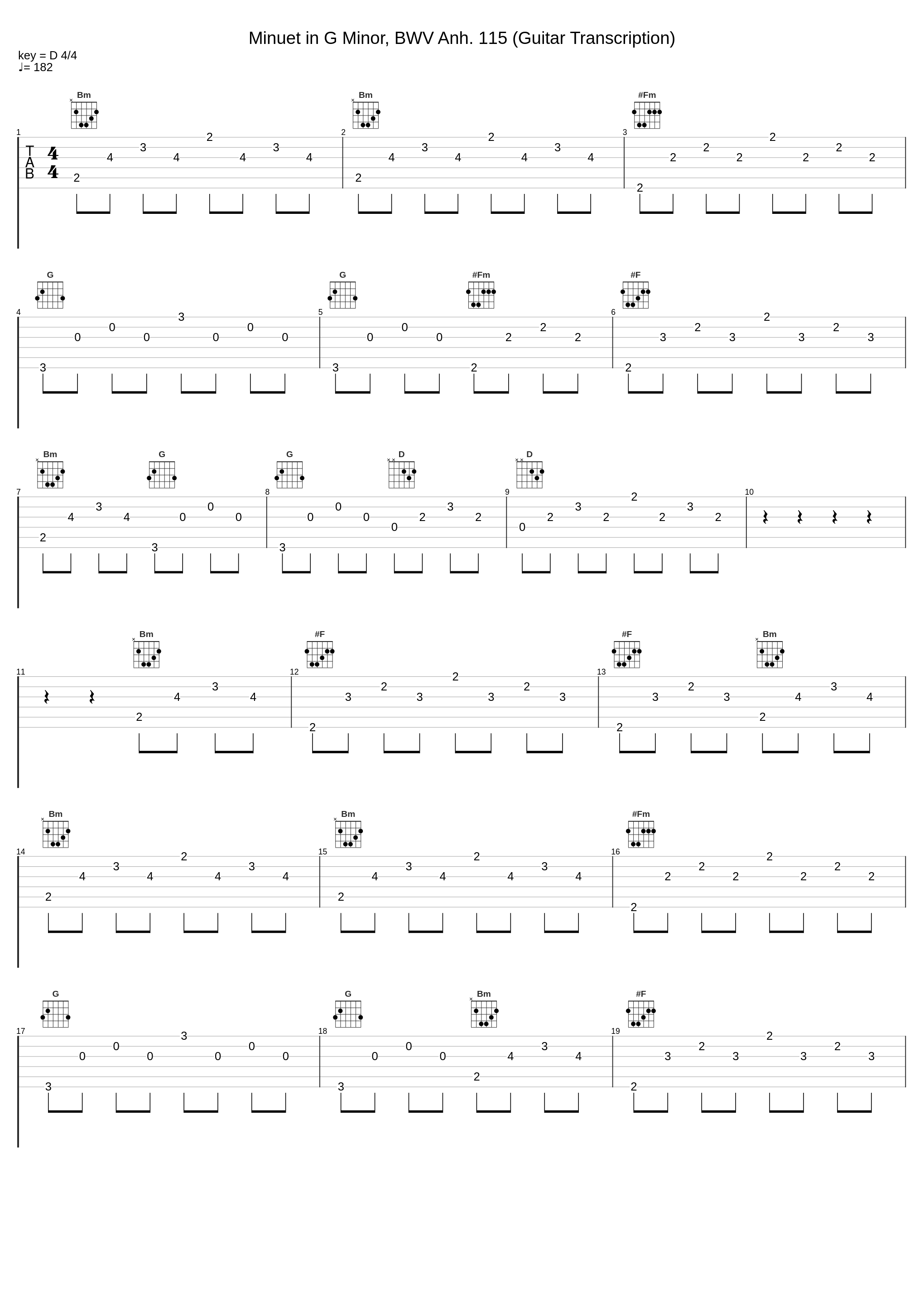 Minuet in G Minor, BWV Anh. 115 (Guitar Transcription)_Marco Pieri,Classical Music DEA Channel,Guitar Music DEA Channel,Johann Sebastian Bach_1