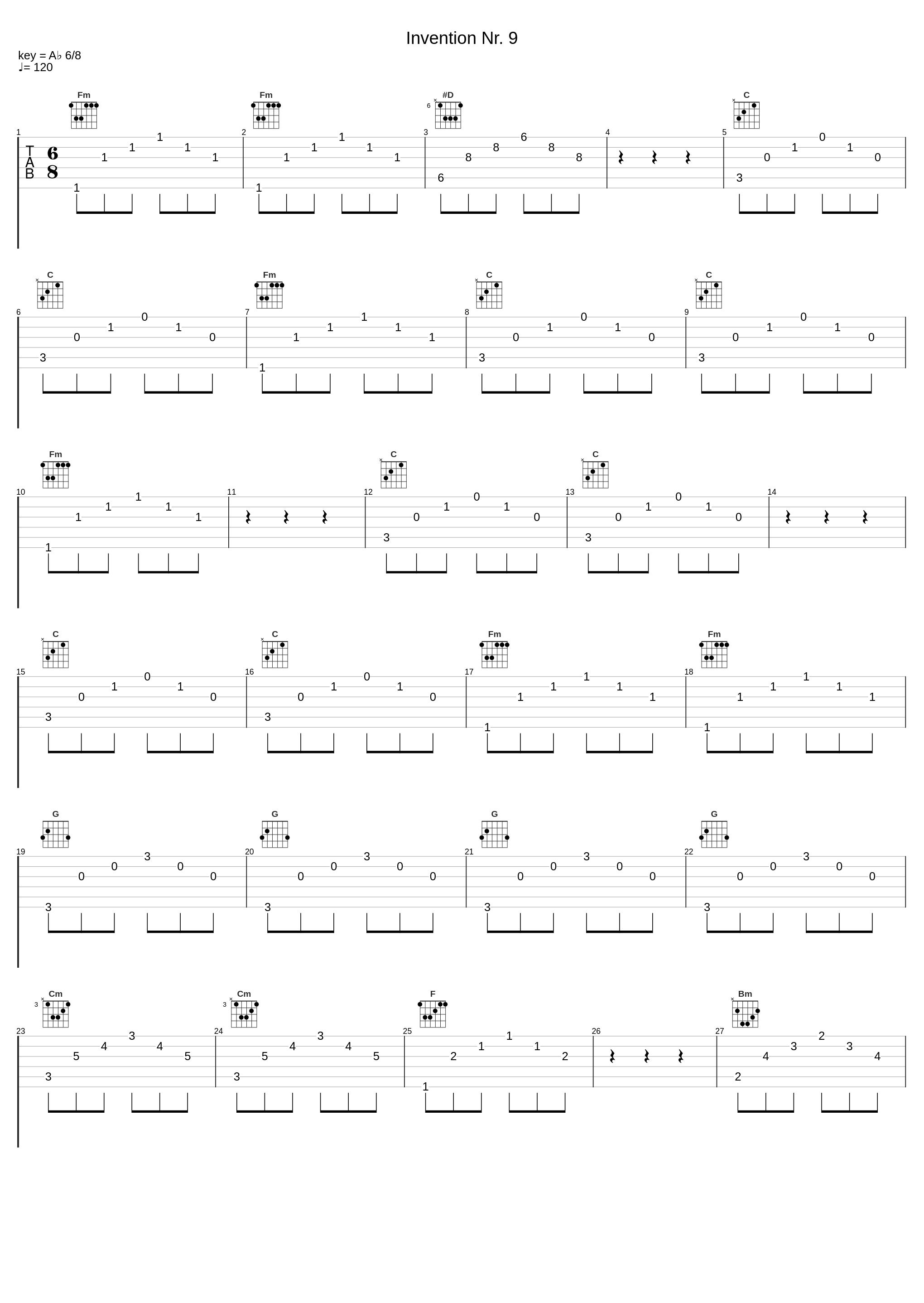 Invention Nr. 9_Johann Sebastian Bach_1