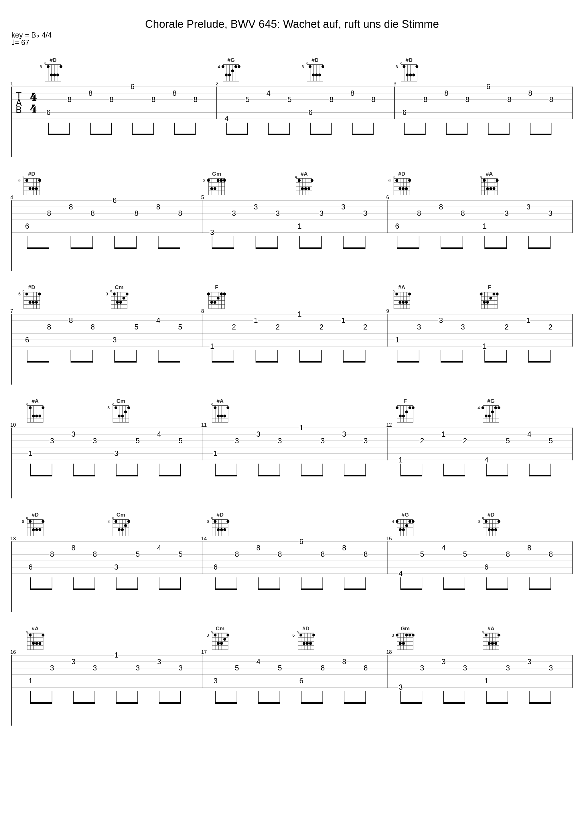 Chorale Prelude, BWV 645: Wachet auf, ruft uns die Stimme_Johann Sebastian Bach,Ivan Sokol_1