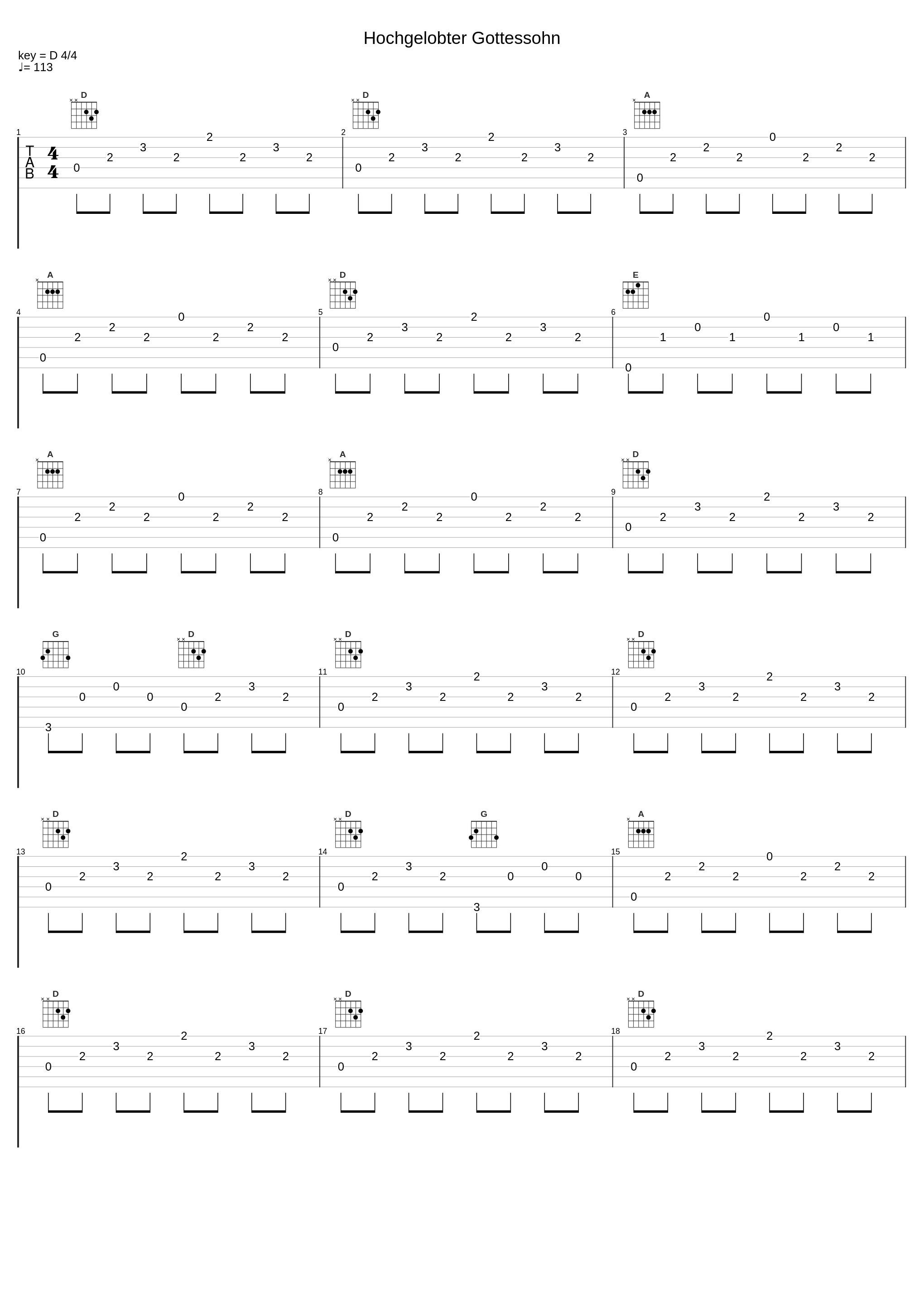 Hochgelobter Gottessohn_Johann Sebastian Bach_1