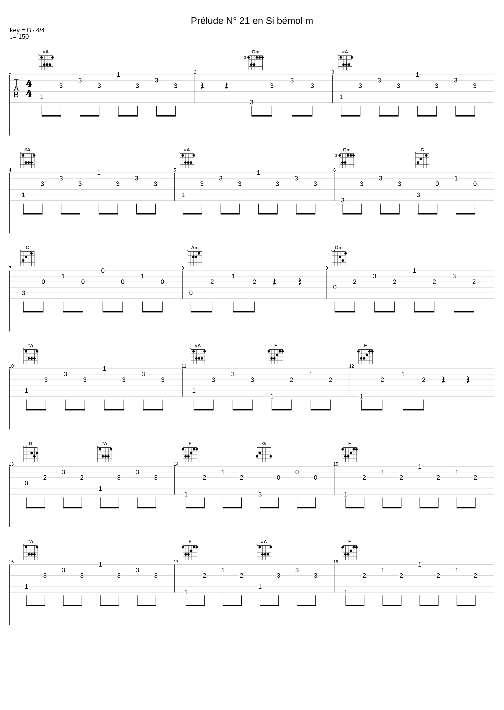 Prélude N° 21 en Si bémol m_朱晓玫,Johann Sebastian Bach_1