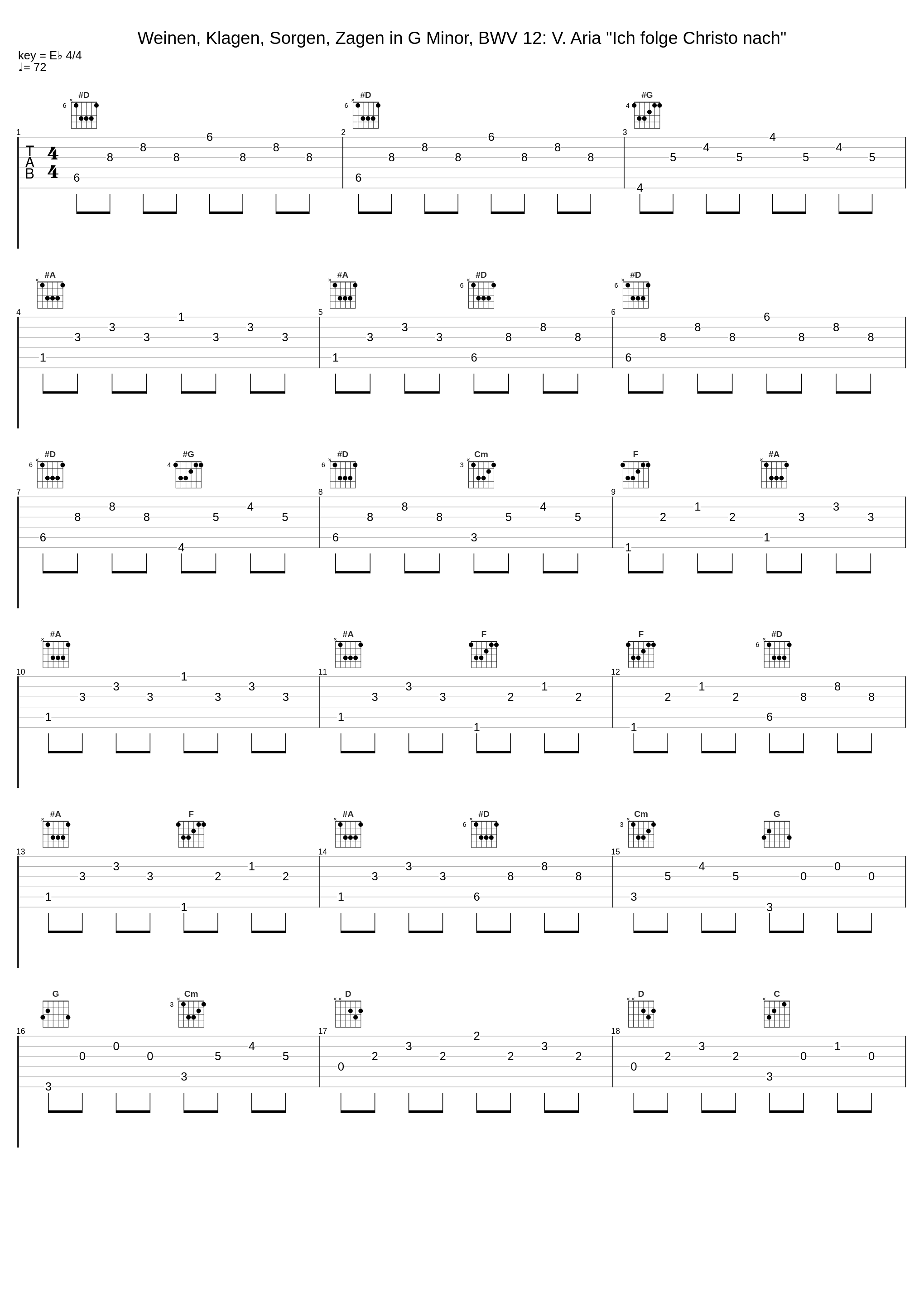 Weinen, Klagen, Sorgen, Zagen in G Minor, BWV 12: V. Aria "Ich folge Christo nach"_Vox Luminis,Lionel Meunier,Sebastian Myrus,Johann Sebastian Bach,Anonymous_1