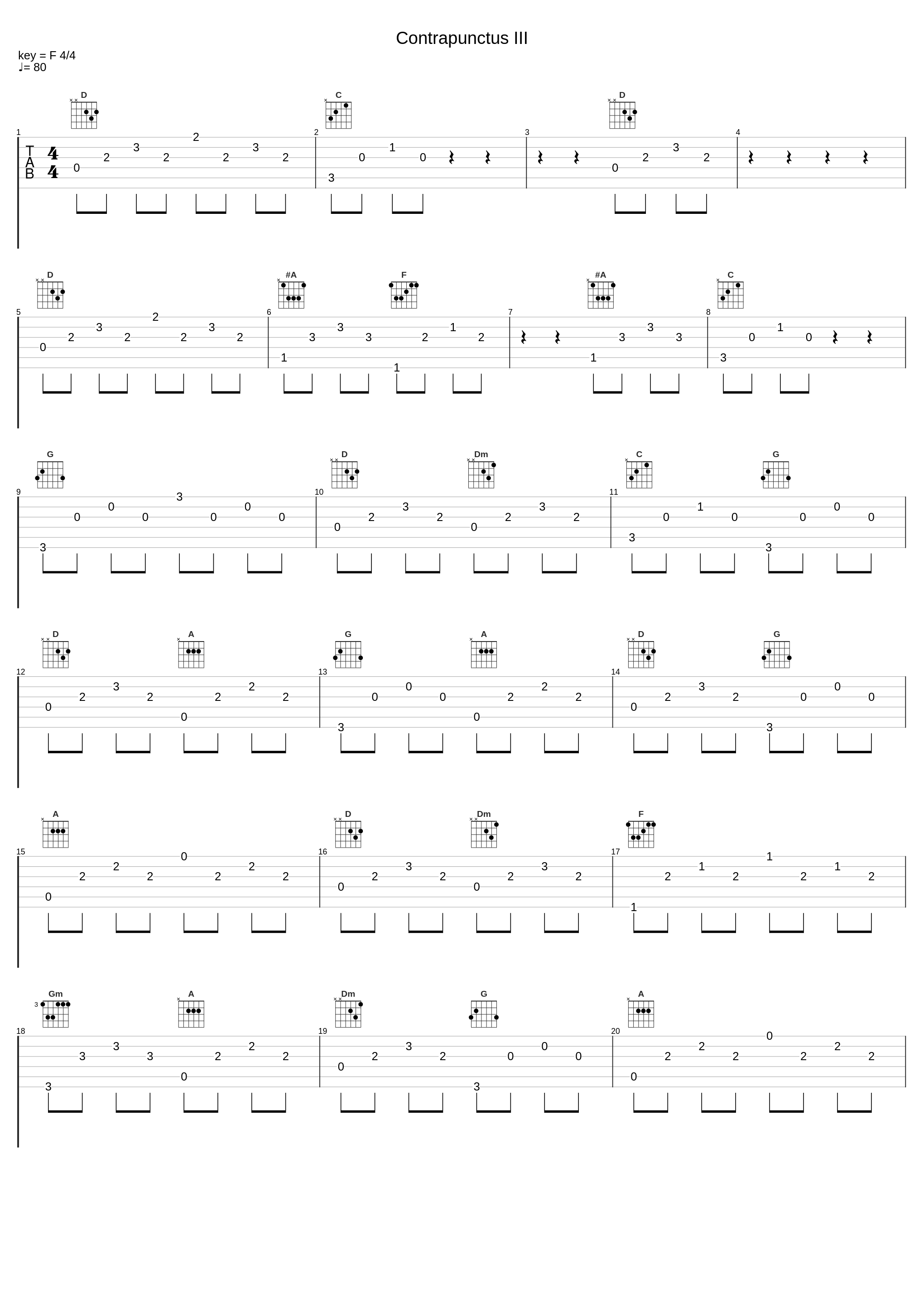 Contrapunctus III_Filippo Gorini,Johann Sebastian Bach_1