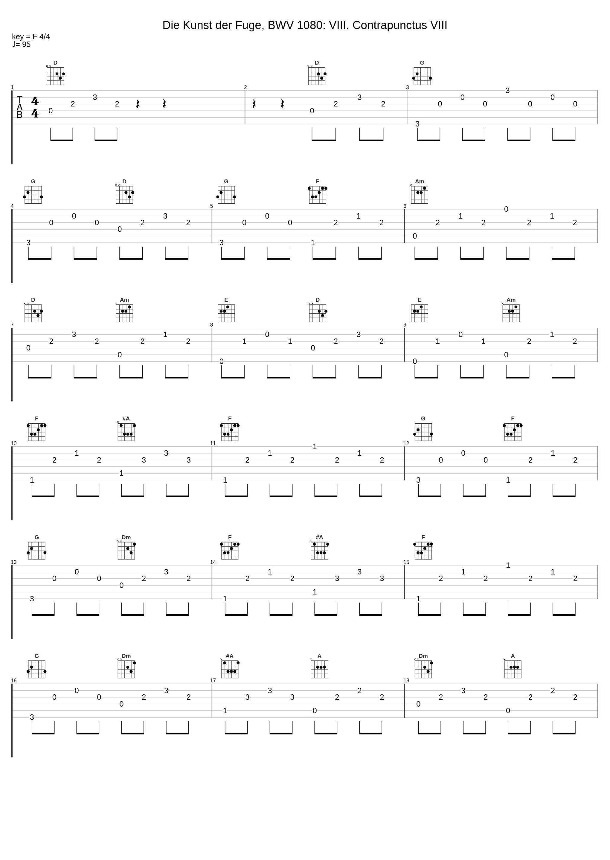 Die Kunst der Fuge, BWV 1080: VIII. Contrapunctus VIII_Alice Ader,Johann Sebastian Bach_1