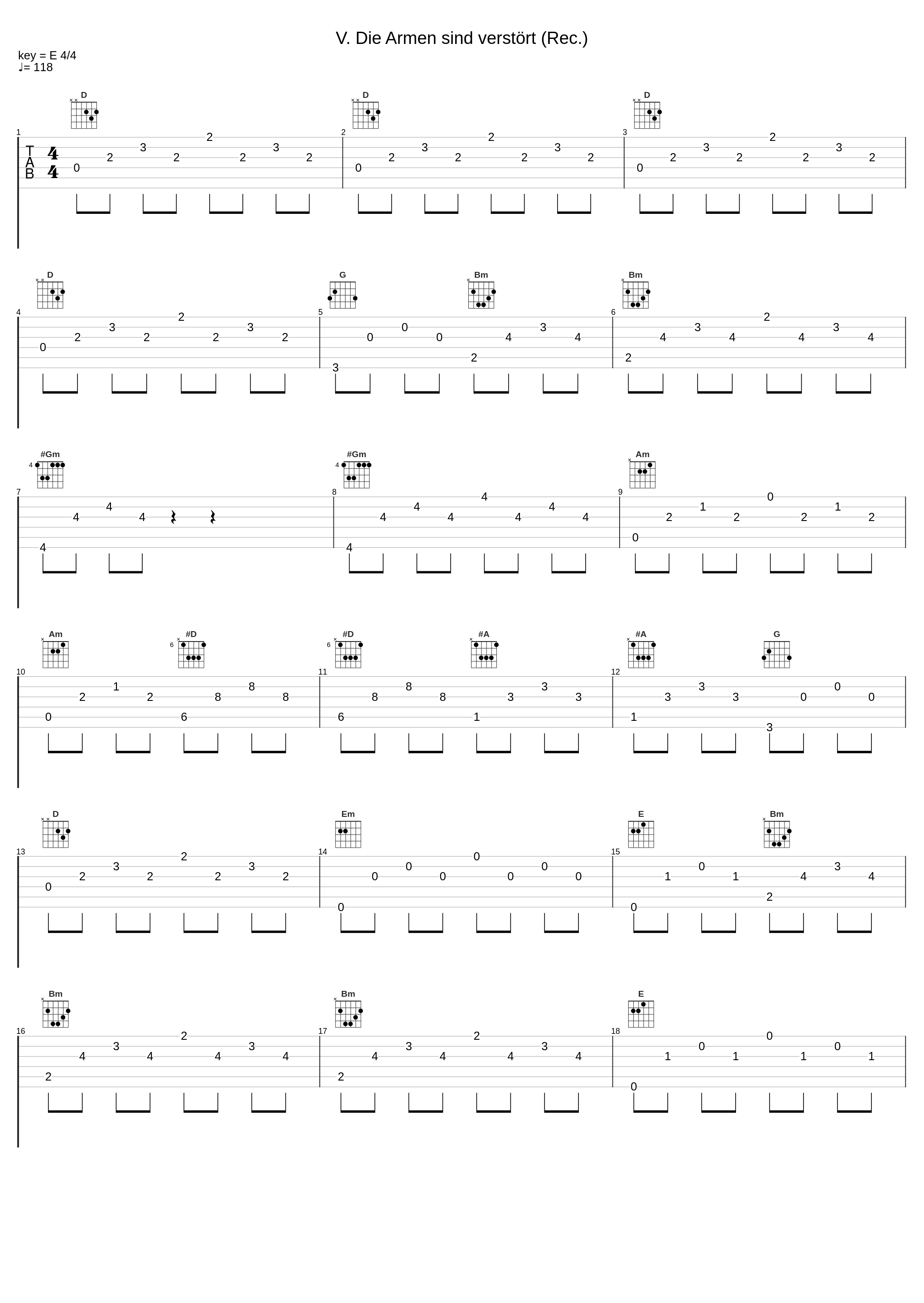 V. Die Armen sind verstört (Rec.)_Musica Fiata,Johann Sebastian Bach_1