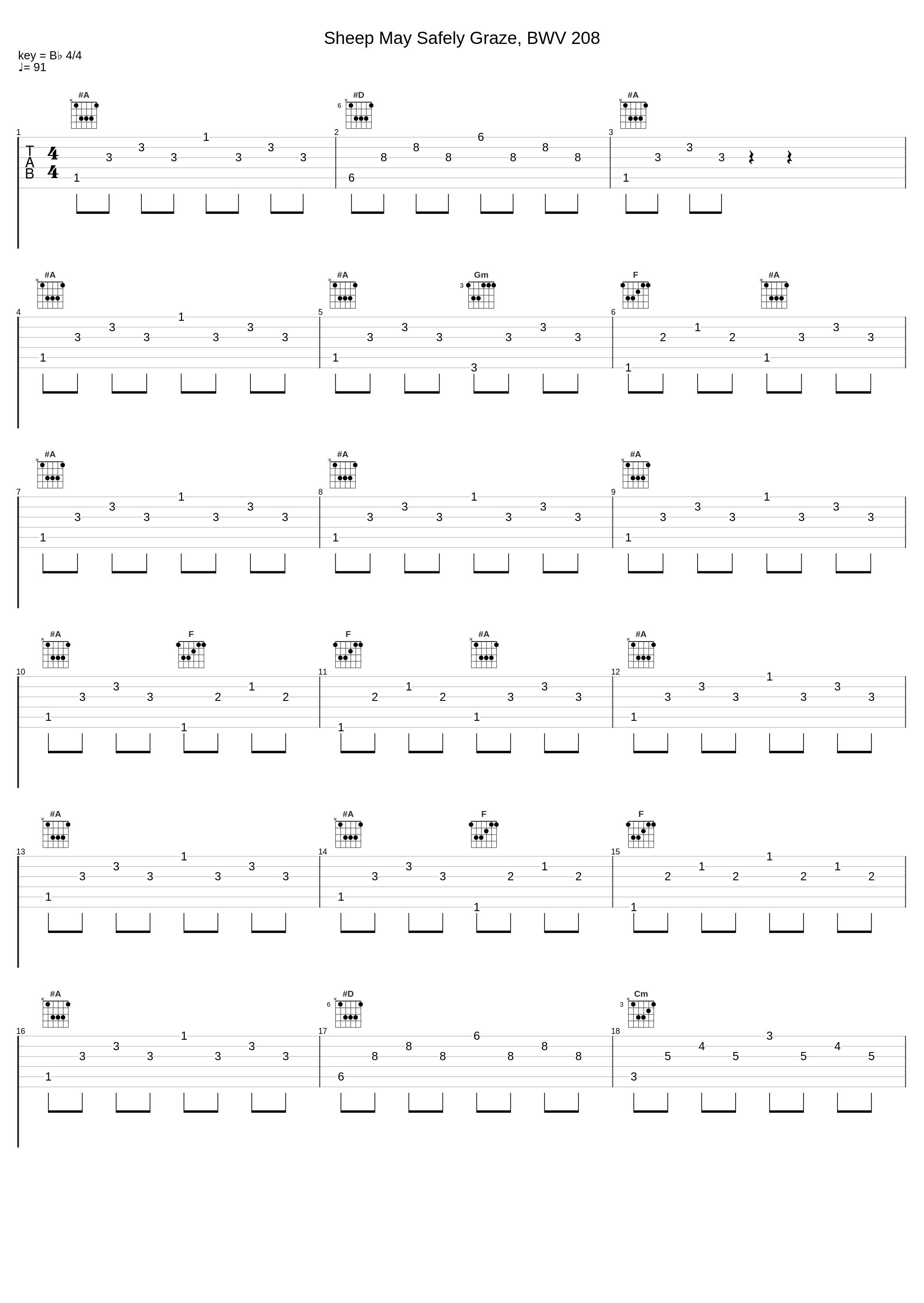 Sheep May Safely Graze, BWV 208_Kevin Bowyer,Johann Sebastian Bach_1