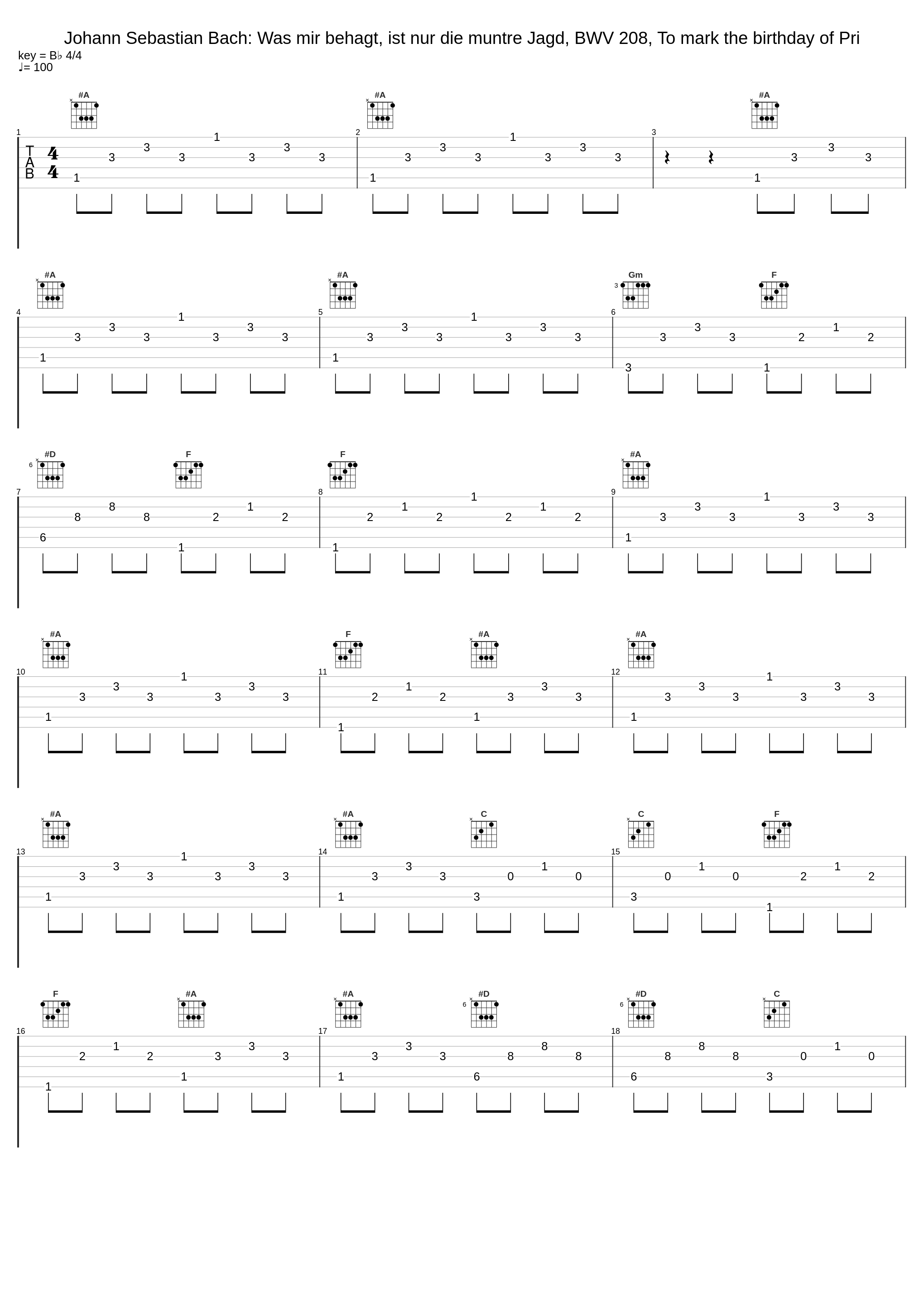 Johann Sebastian Bach: Was mir behagt, ist nur die muntre Jagd, BWV 208, To mark the birthday of Pri_Johann Sebastian Bach_1