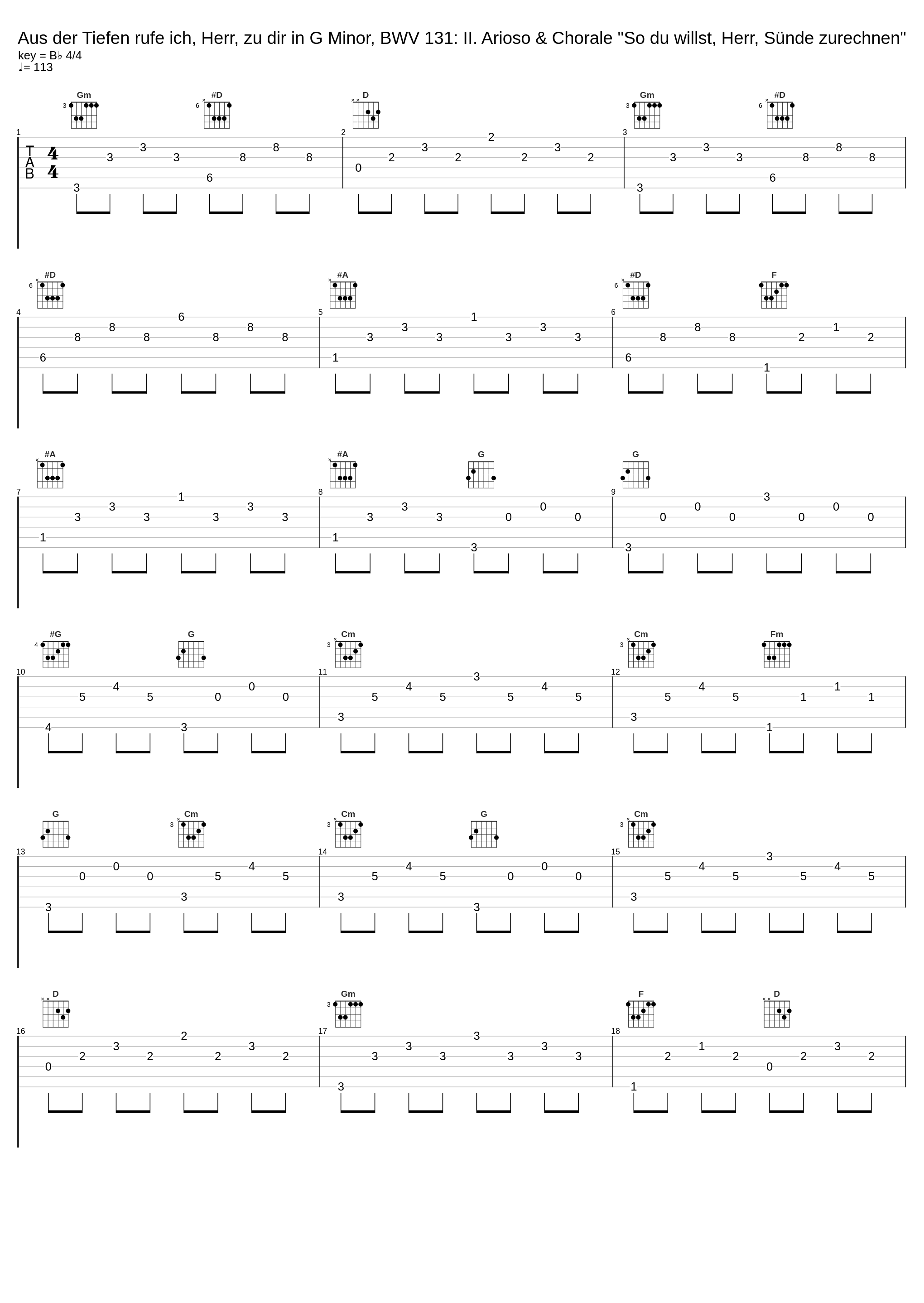 Aus der Tiefen rufe ich, Herr, zu dir in G Minor, BWV 131: II. Arioso & Chorale "So du willst, Herr, Sünde zurechnen"_Vox Luminis,Lionel Meunier,Kristen Witmer,Sebastian Myrus,Johann Sebastian Bach,Anonymous_1