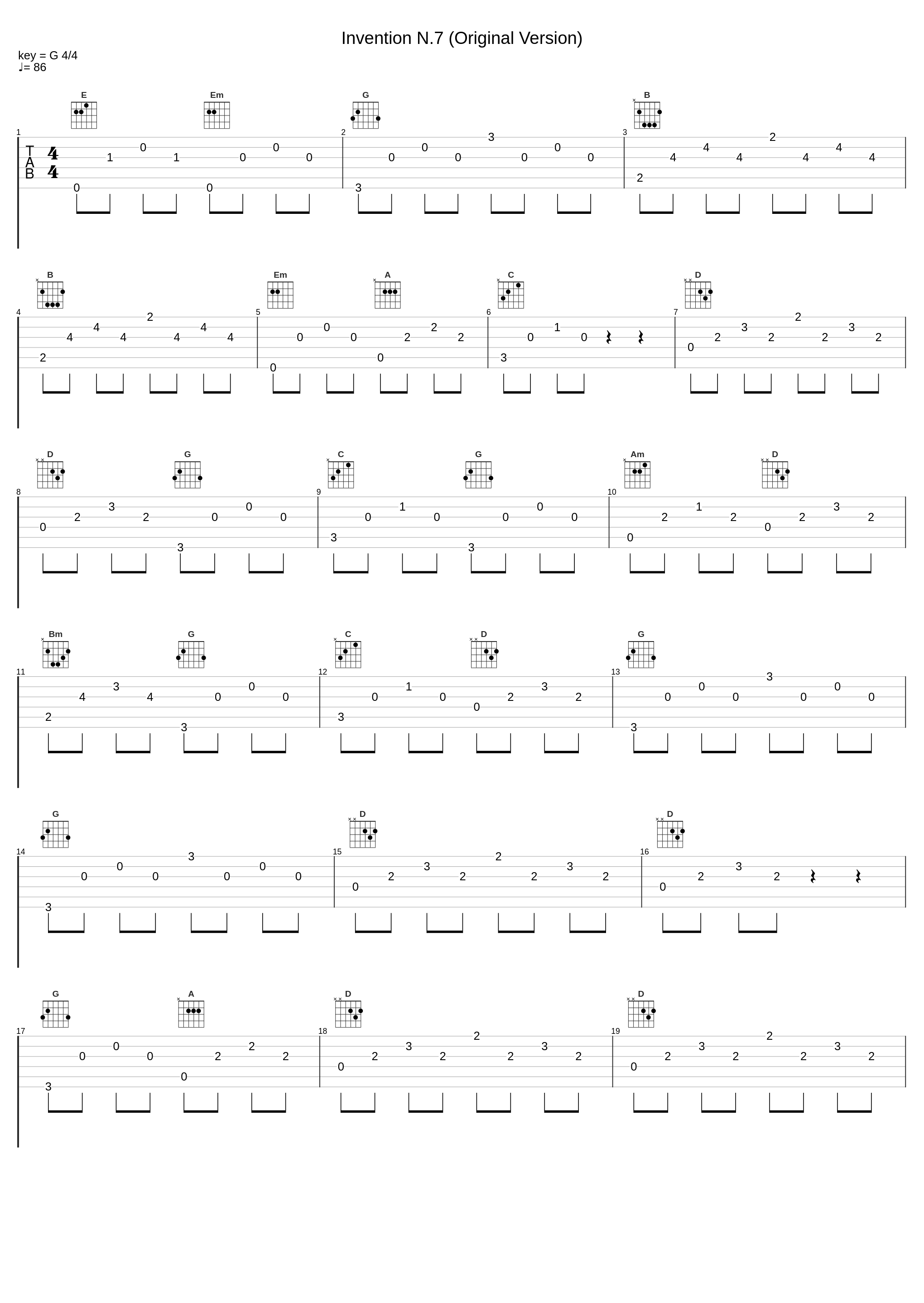 Invention N.7 (Original Version)_Johann Sebastian Bach,C Red_1