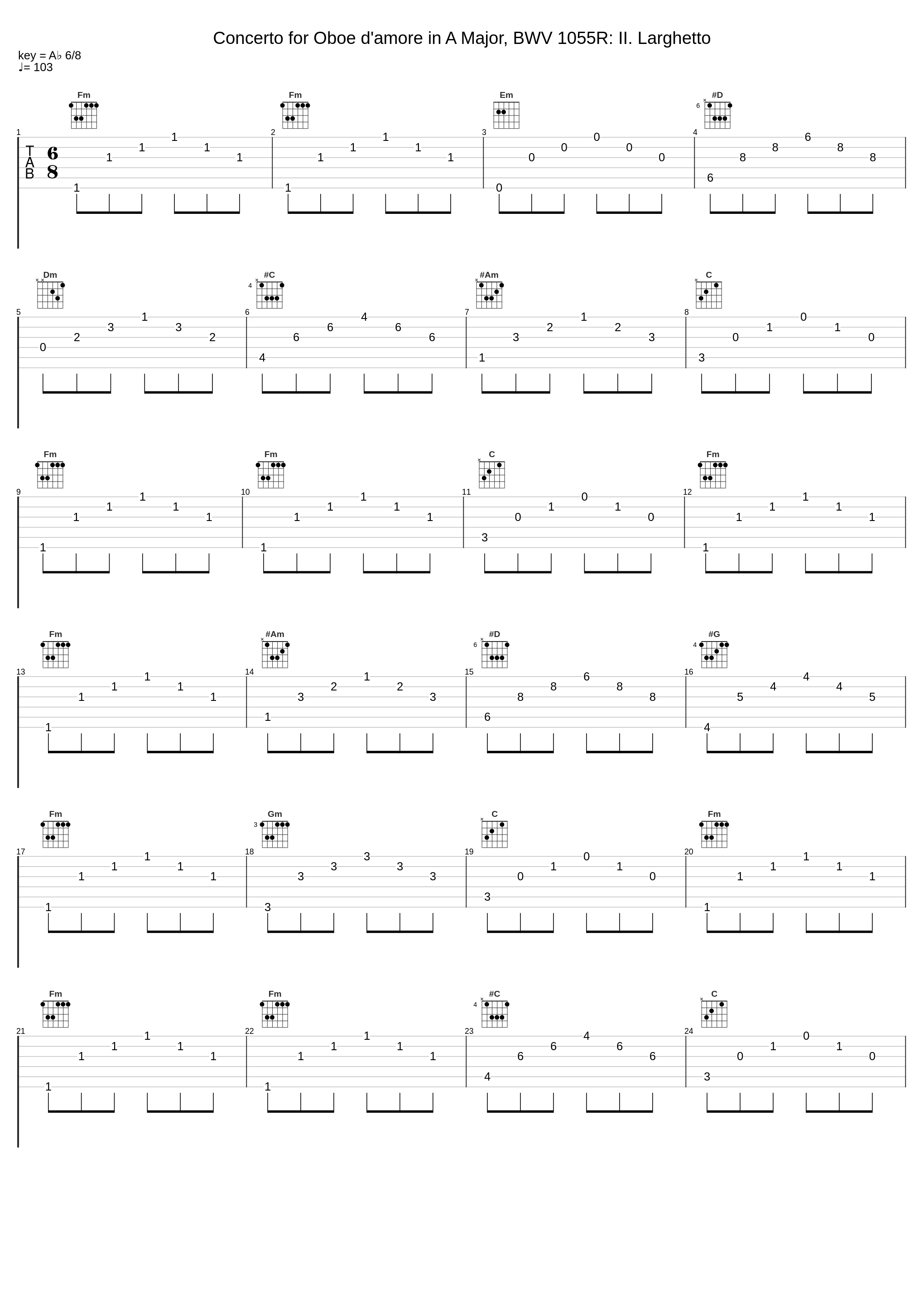 Concerto for Oboe d'amore in A Major, BWV 1055R: II. Larghetto_Die Freitagsakademie,Katharina Suske,Johann Sebastian Bach_1