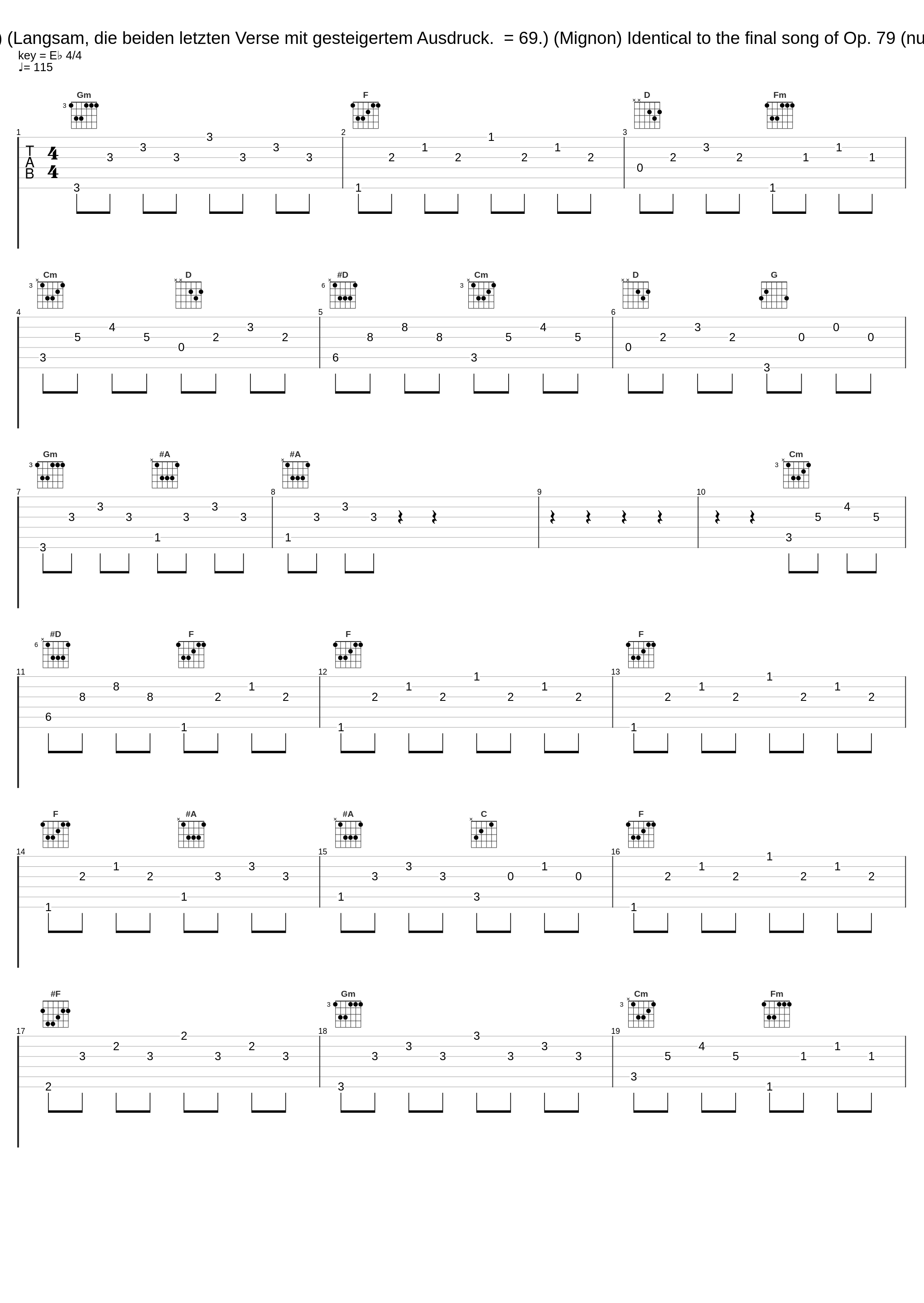 Mignon (Kennst du das Land) (Langsam, die beiden letzten Verse mit gesteigertem Ausdruck. = 69.) (Mignon) Identical to the final song of Op. 79 (numbered as either #28 or #29)_Sandrine Piau,Susan Manoff,Robert Schumann,Johann Wolfgang von Goethe_1