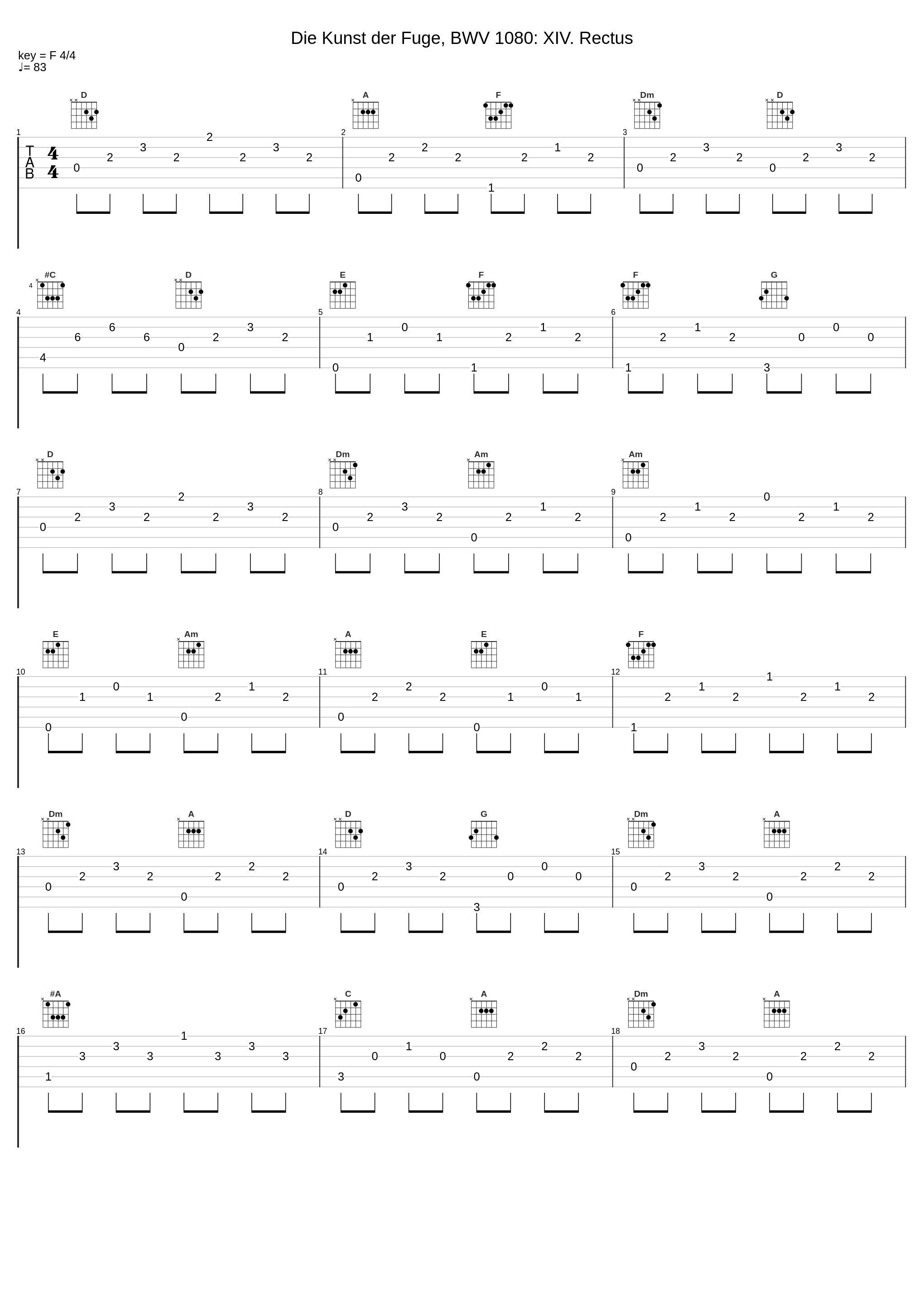 Die Kunst der Fuge, BWV 1080: XIV. Rectus_Alice Ader,Johann Sebastian Bach_1